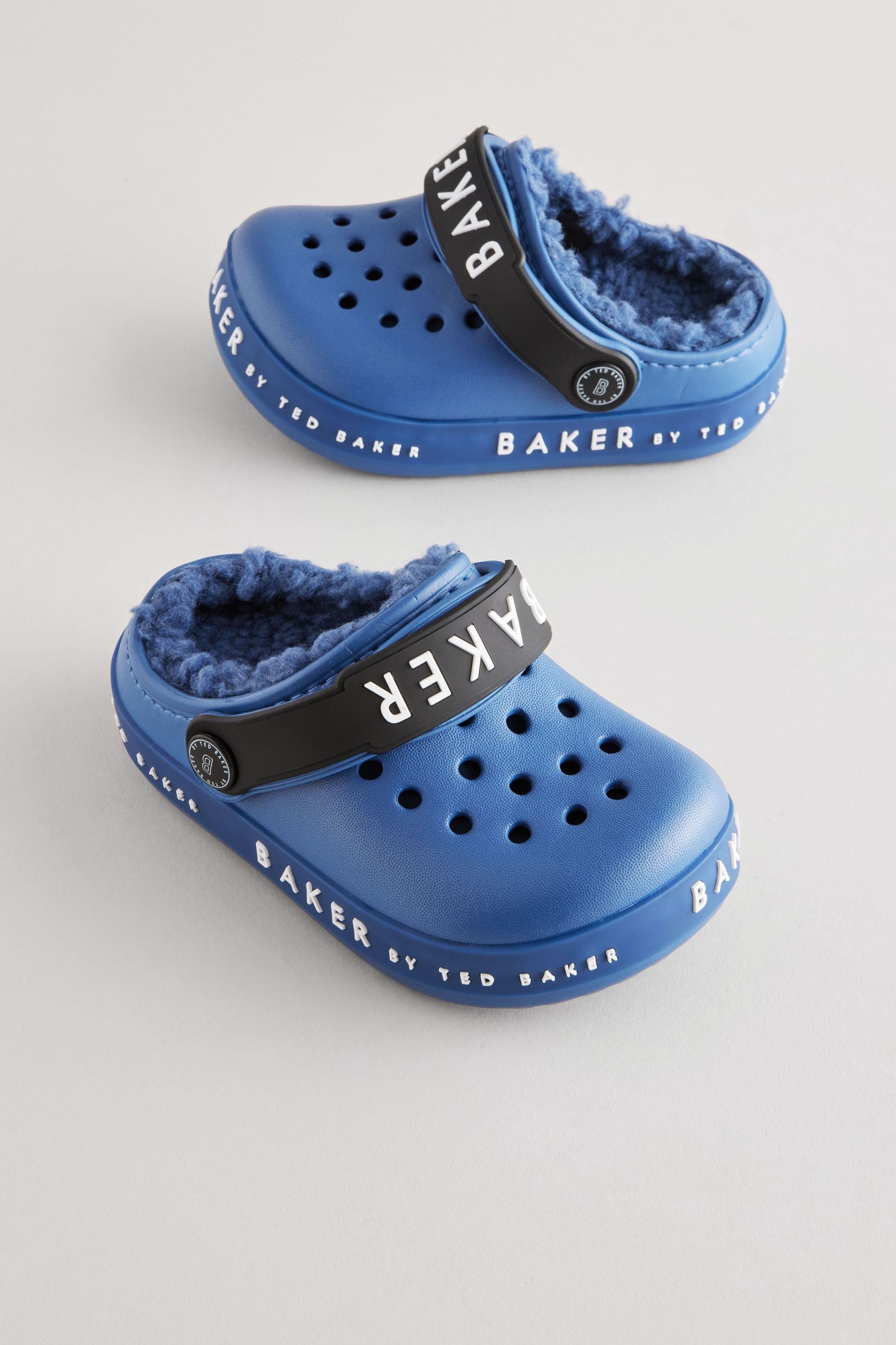 Baker by Ted Baker Boys Borg Lined Clog Slippers