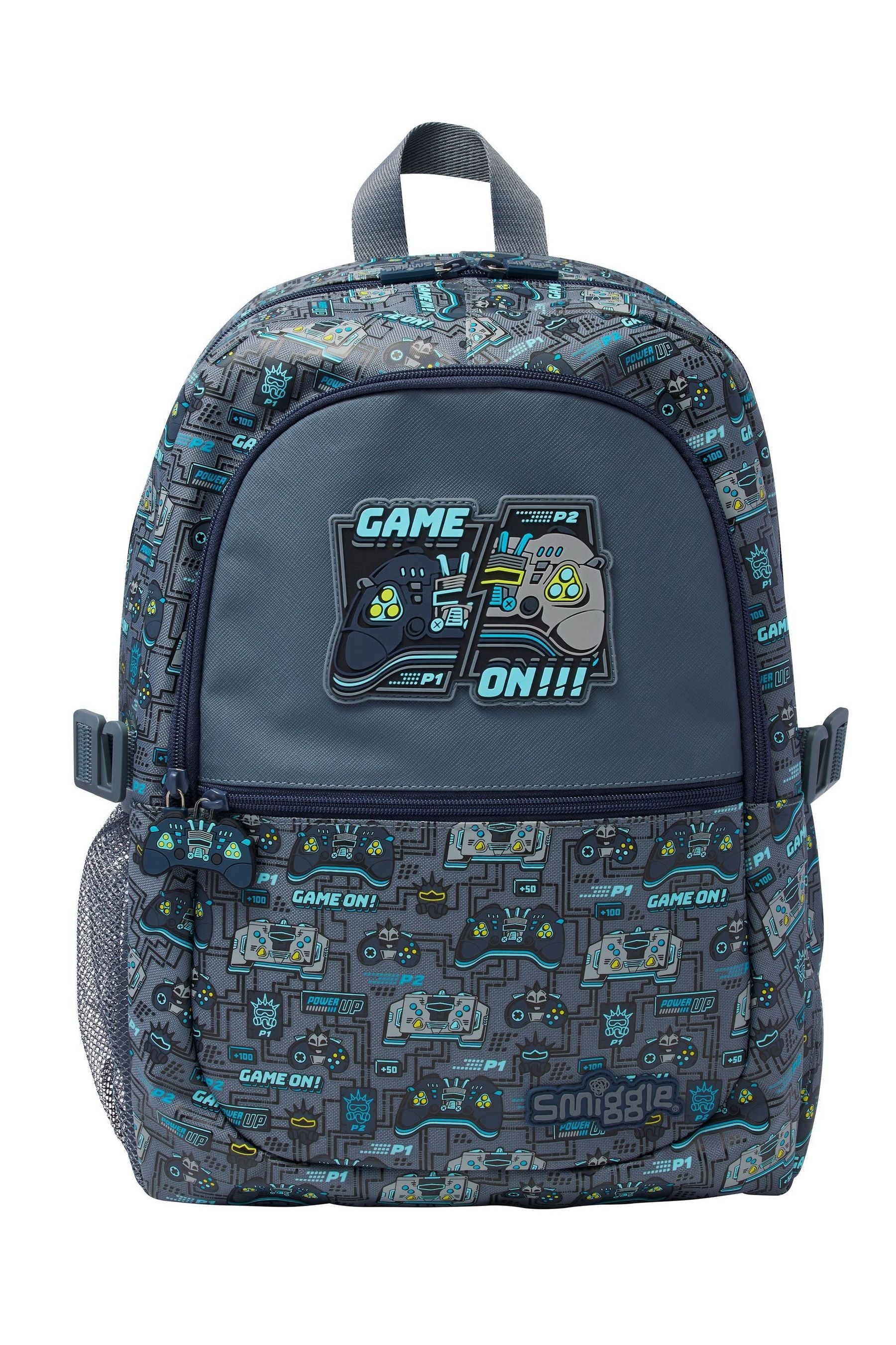 Smiggle Grey Epic Adventures Classic Attach Backpack