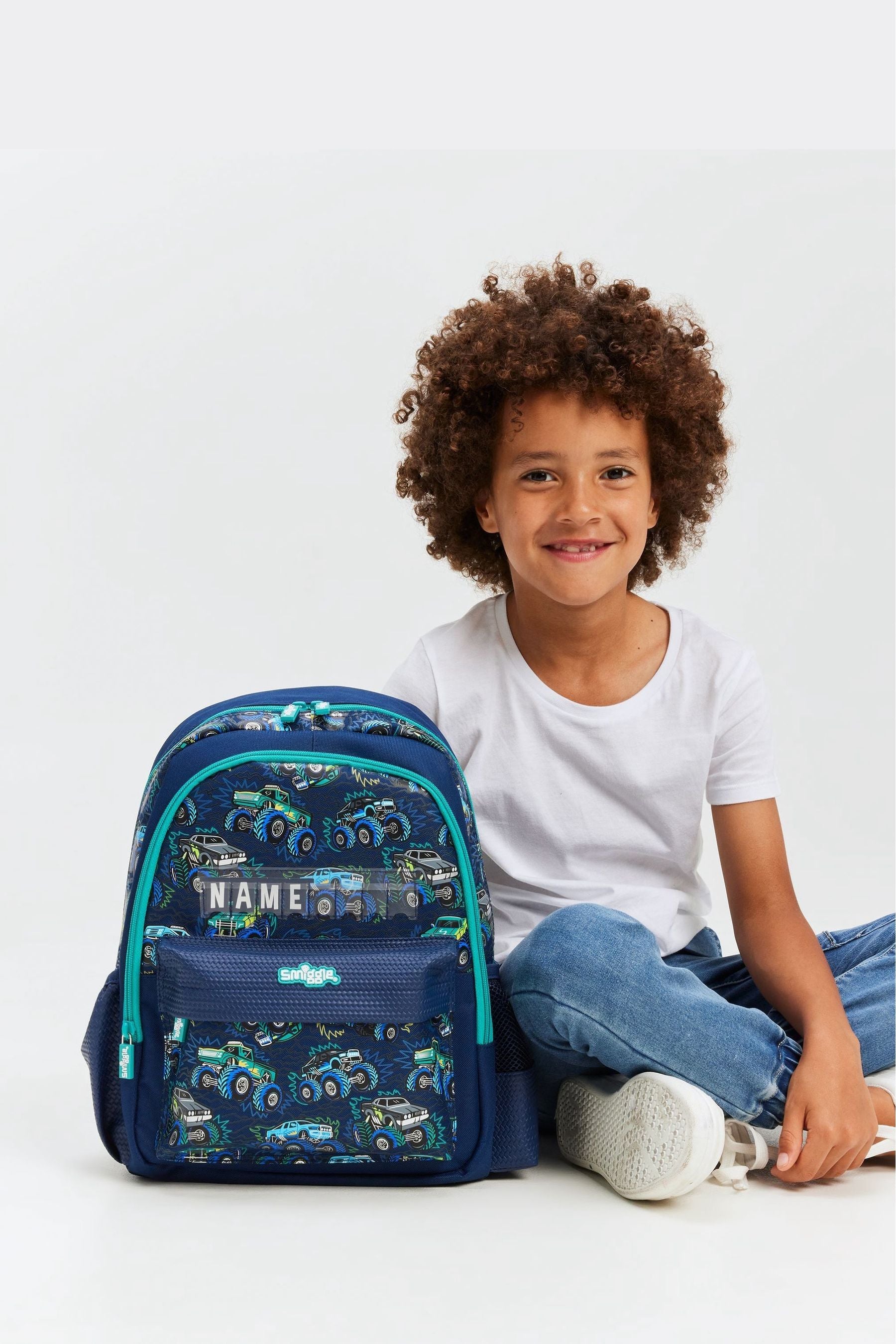 Smiggle Blue Blast Off Junior Id Backpack