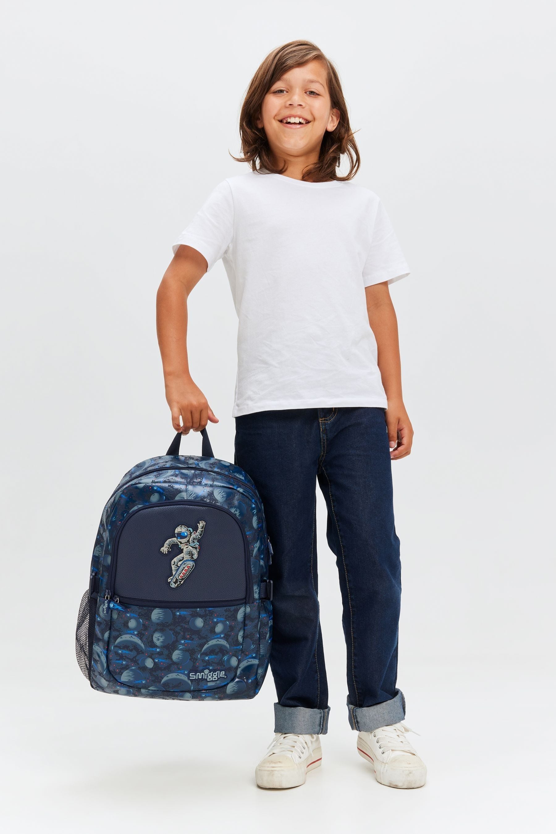 Smiggle Blue Epic Adventures Classic Attach Backpack