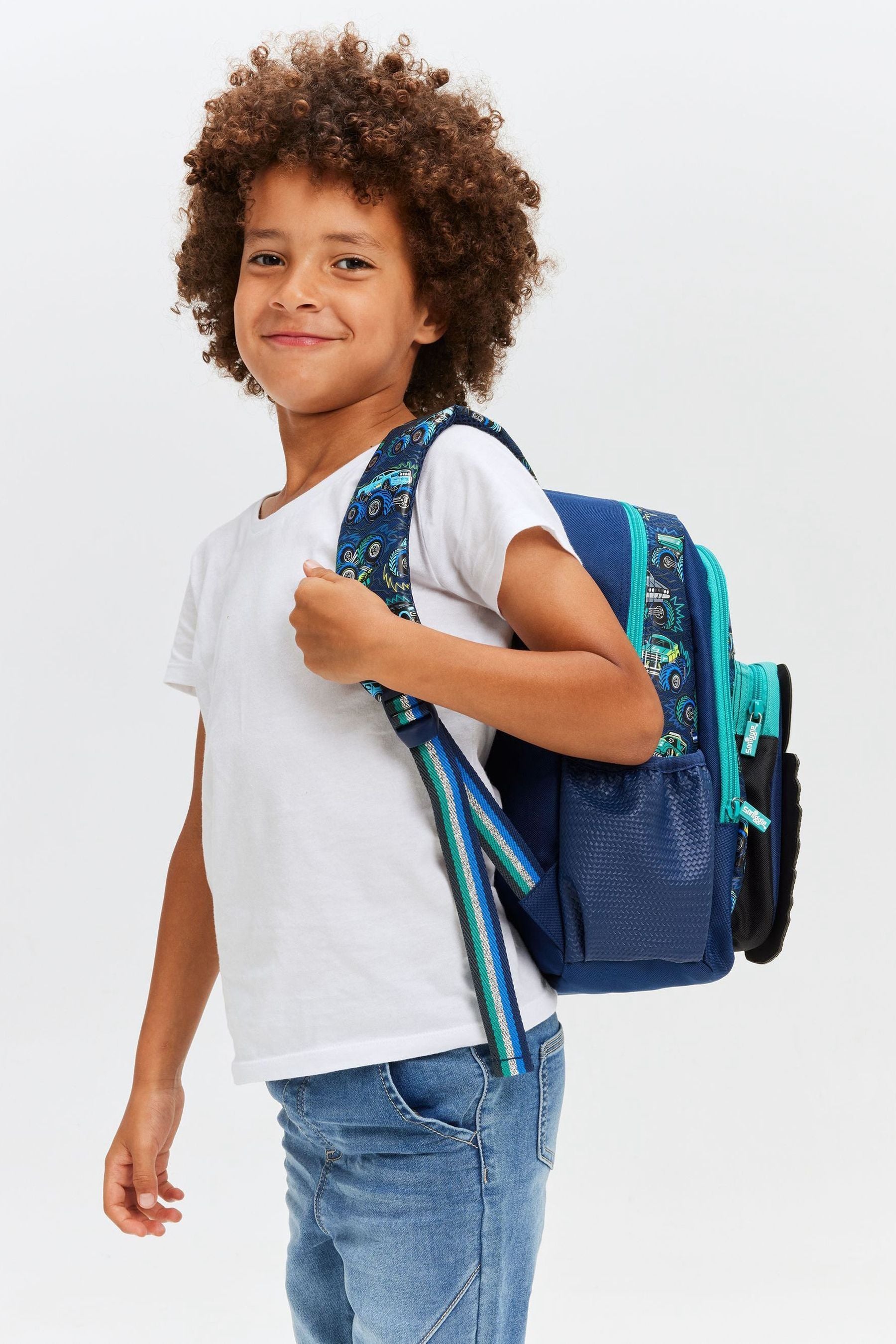 Smiggle Blue Blast Off Junior Character Backpack