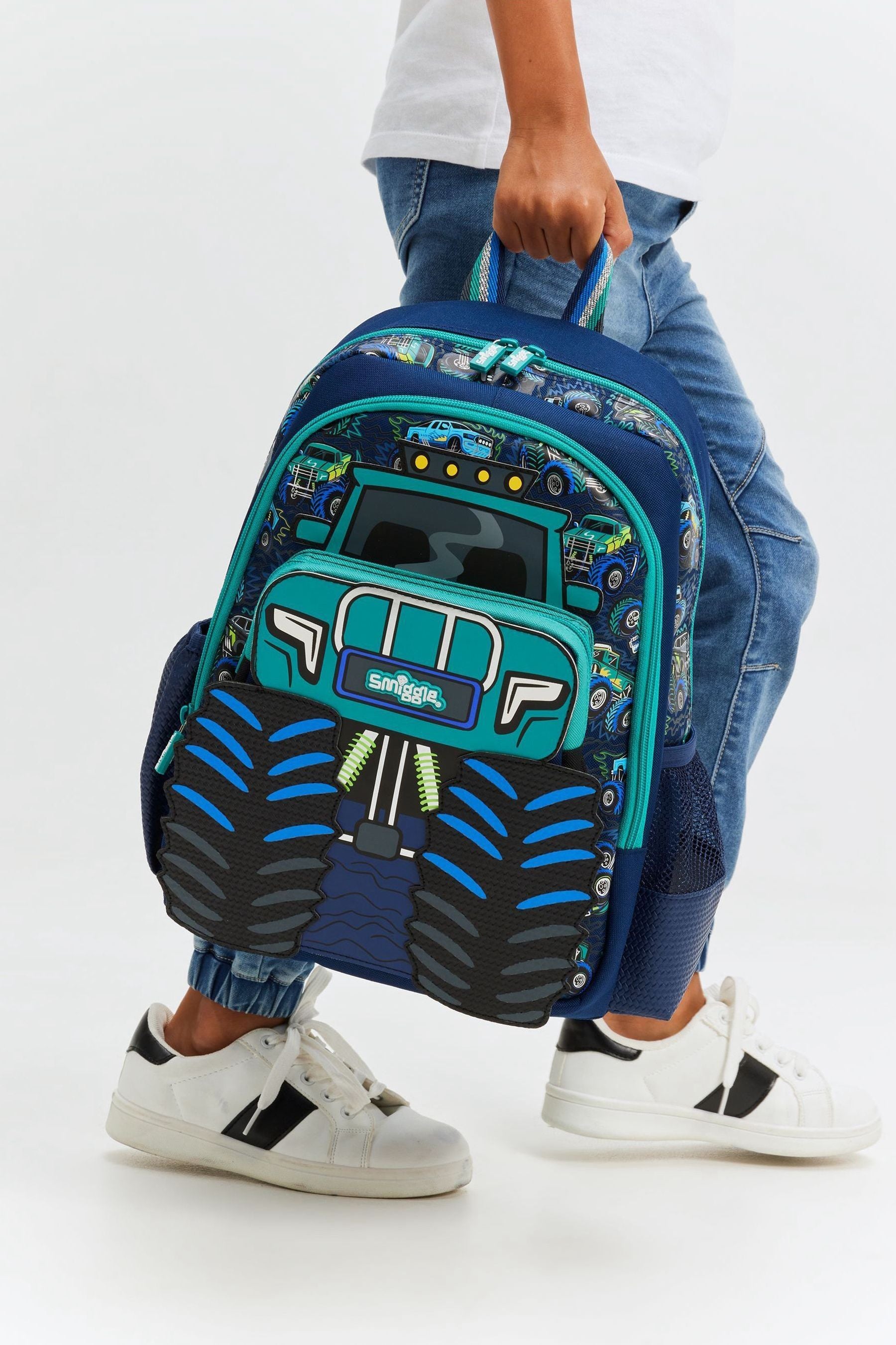 Smiggle Blue Blast Off Junior Character Backpack