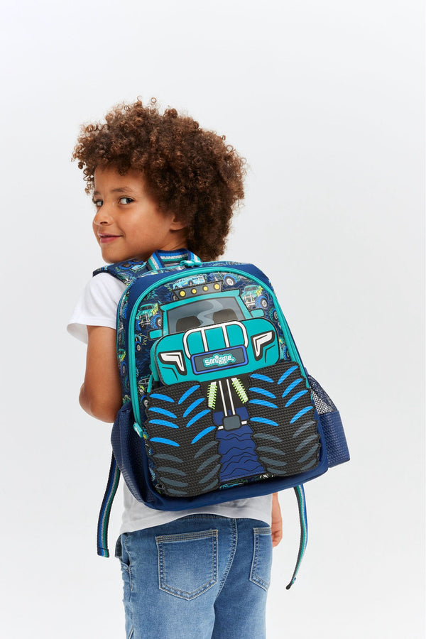 Smiggle Blue Blast Off Junior Character Backpack