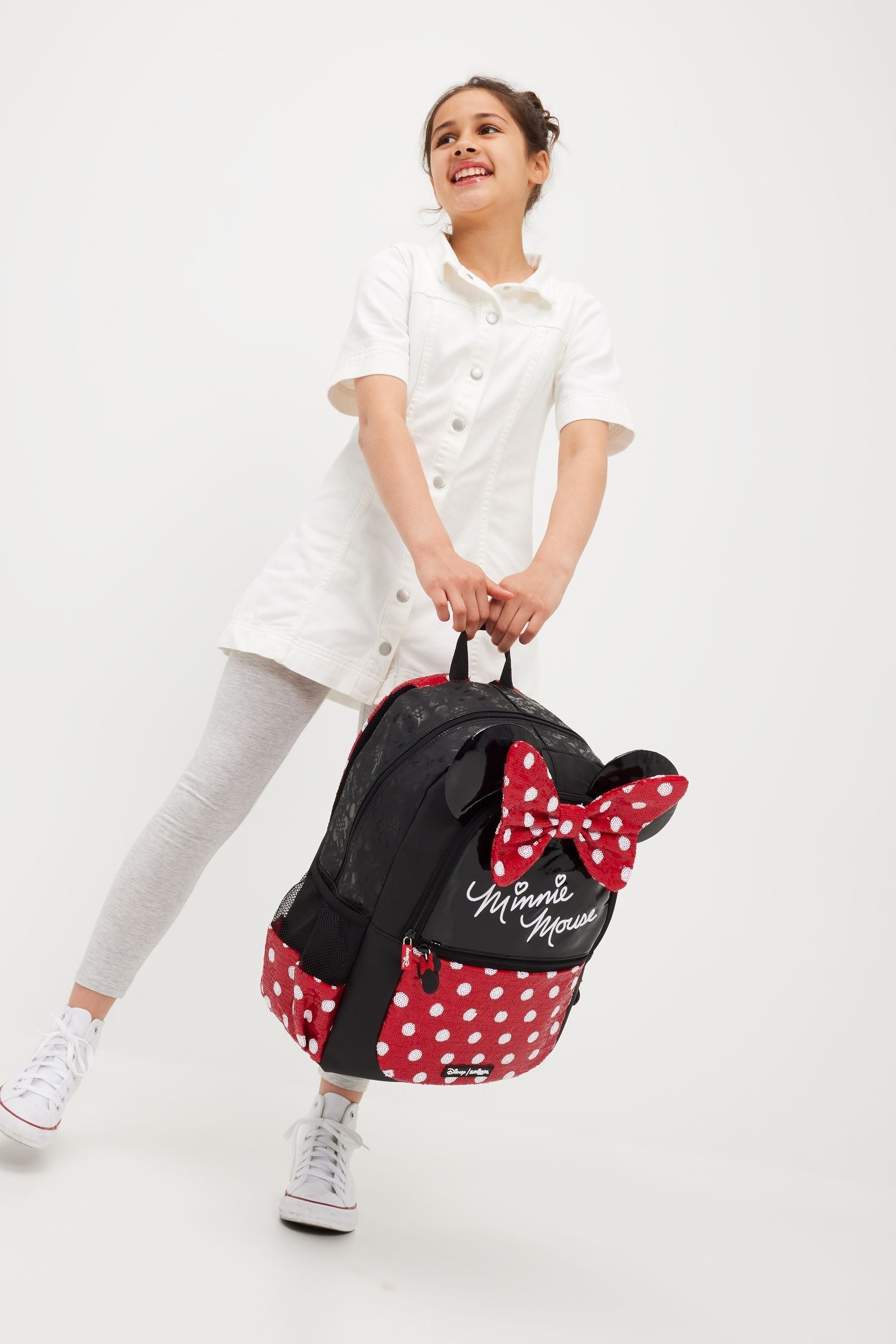 Smiggle Red Minnie Mouse Classic Backpack