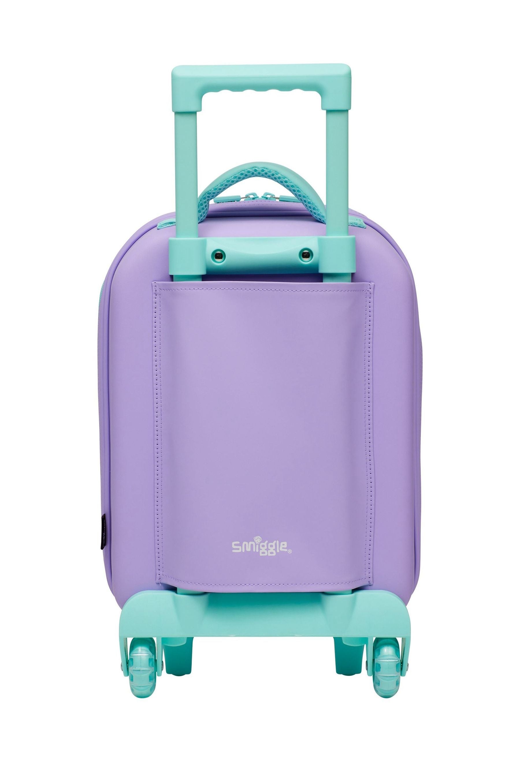 Smiggle Purple Blast Off Junior Suitcase Hardtop Trolley Bag