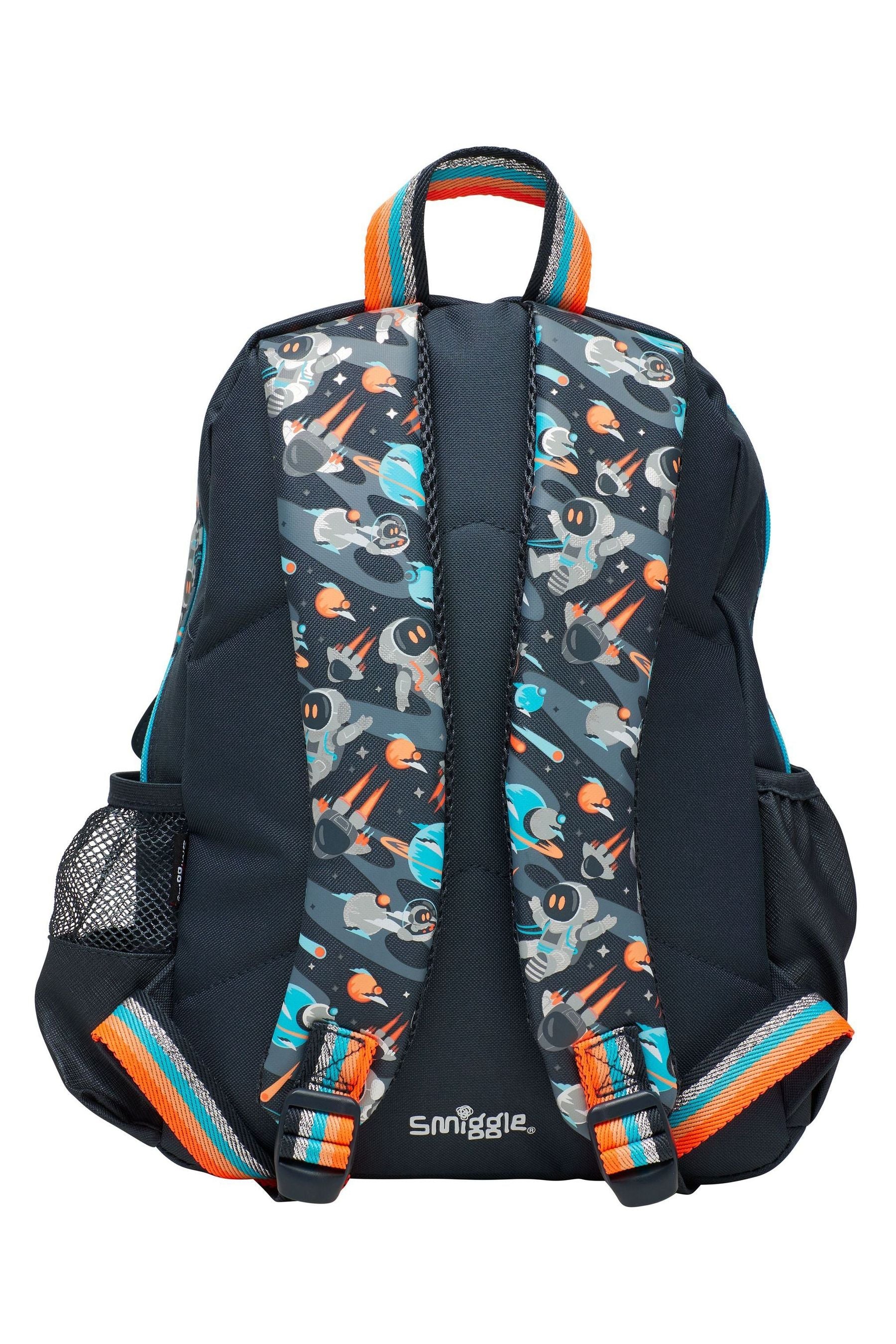 Smiggle Grey Blast Off Junior Character Backpack