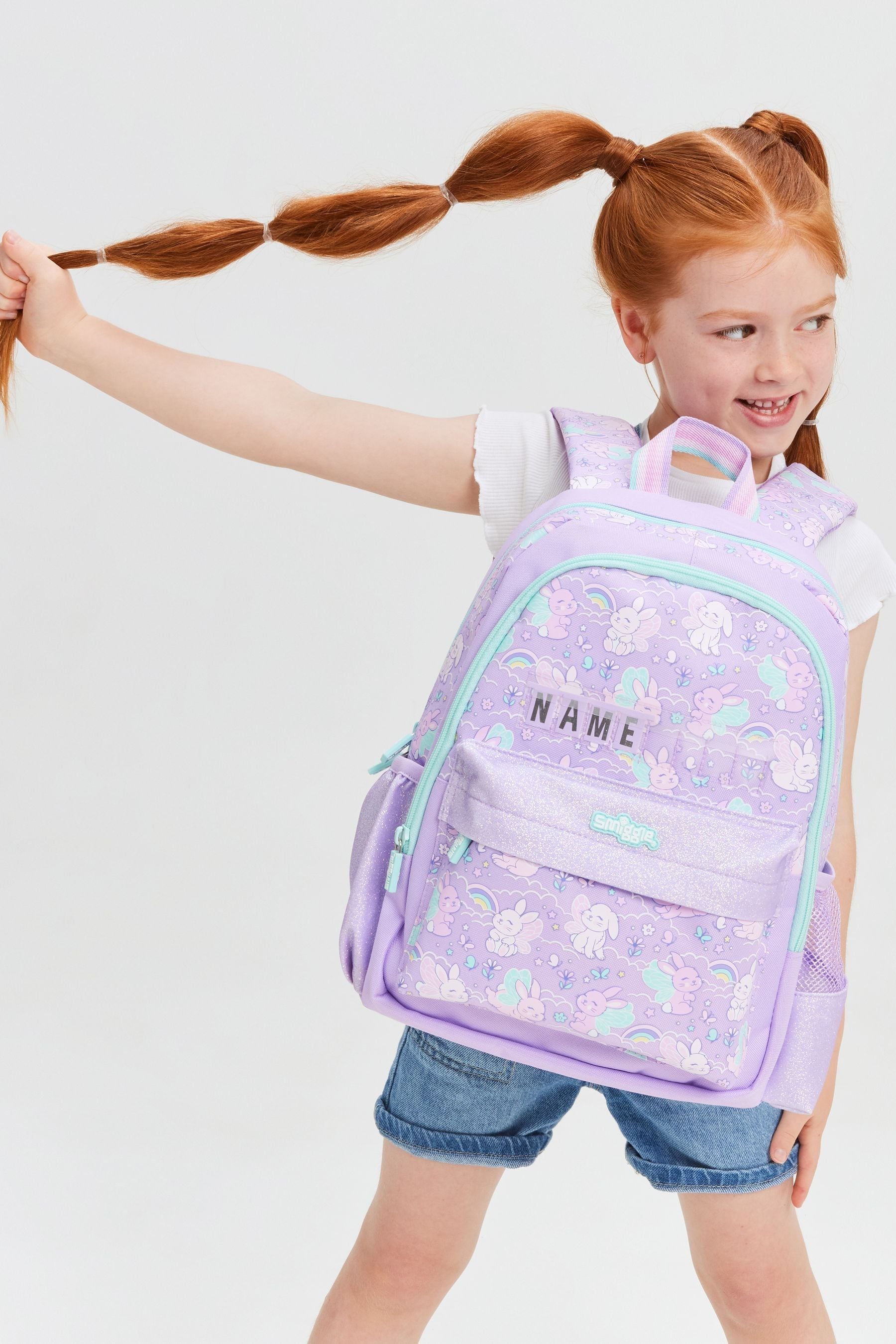 Smiggle Purple Blast Off Junior Id Backpack