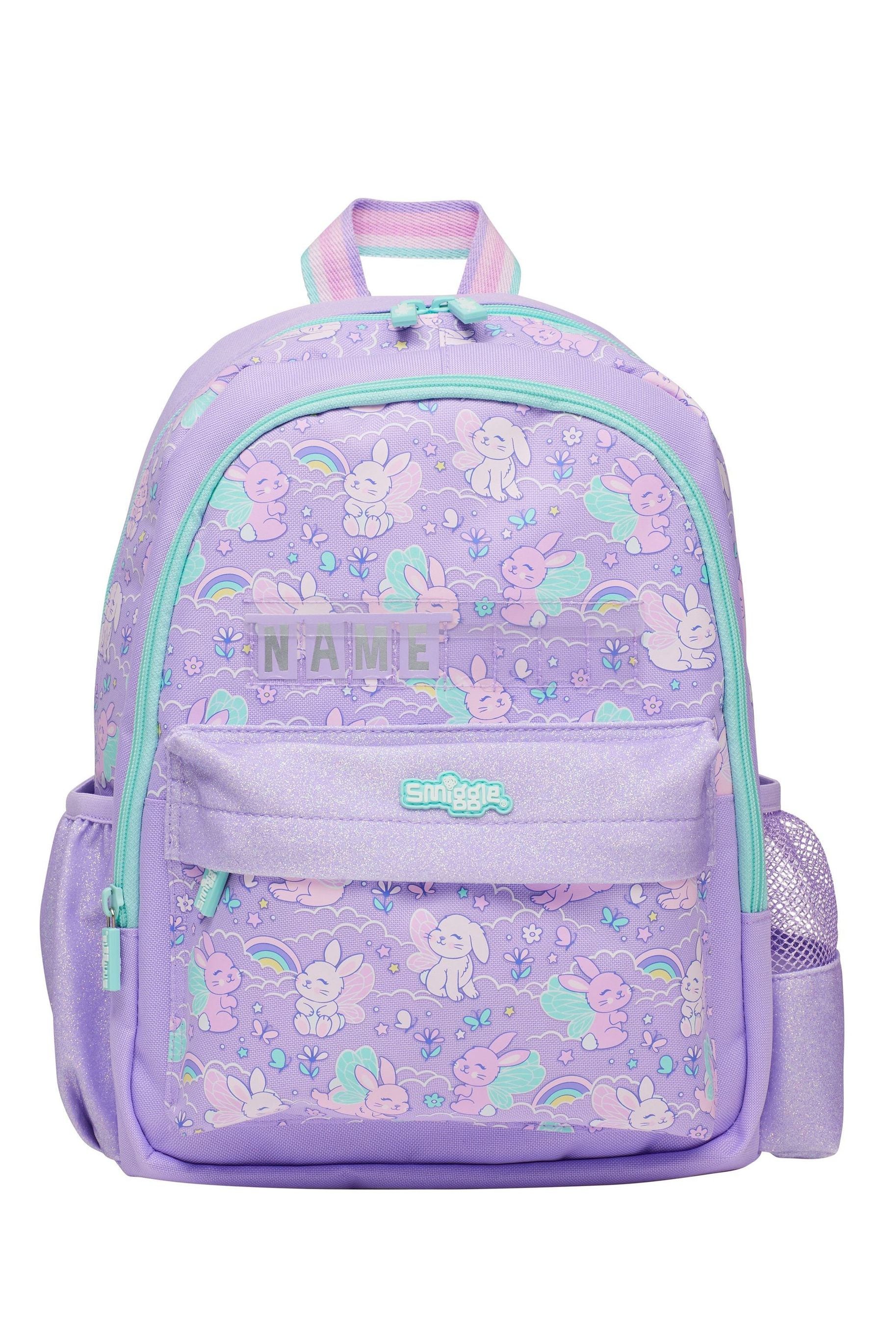 Smiggle Purple Blast Off Junior Id Backpack