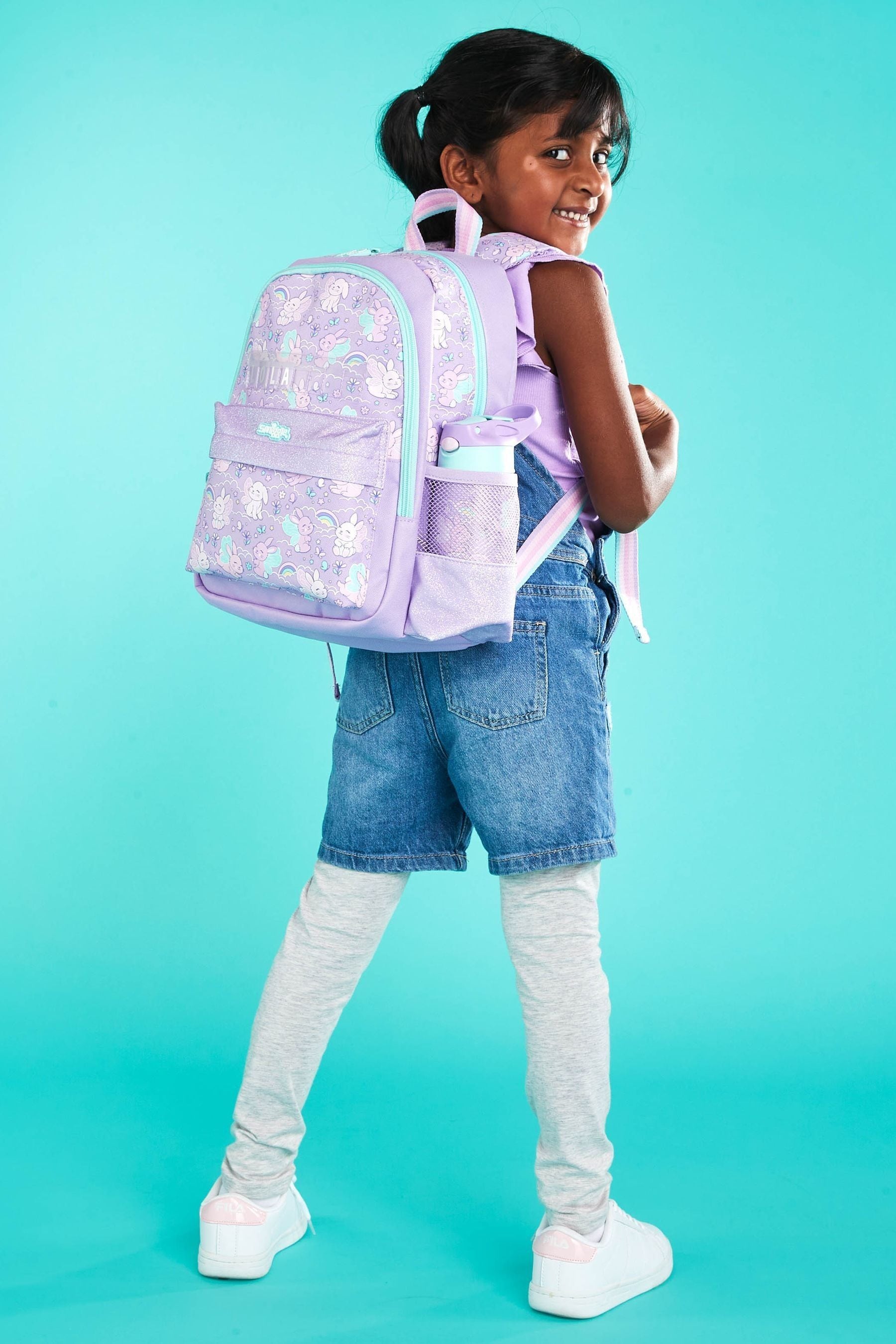 Smiggle Purple Blast Off Junior Id Backpack