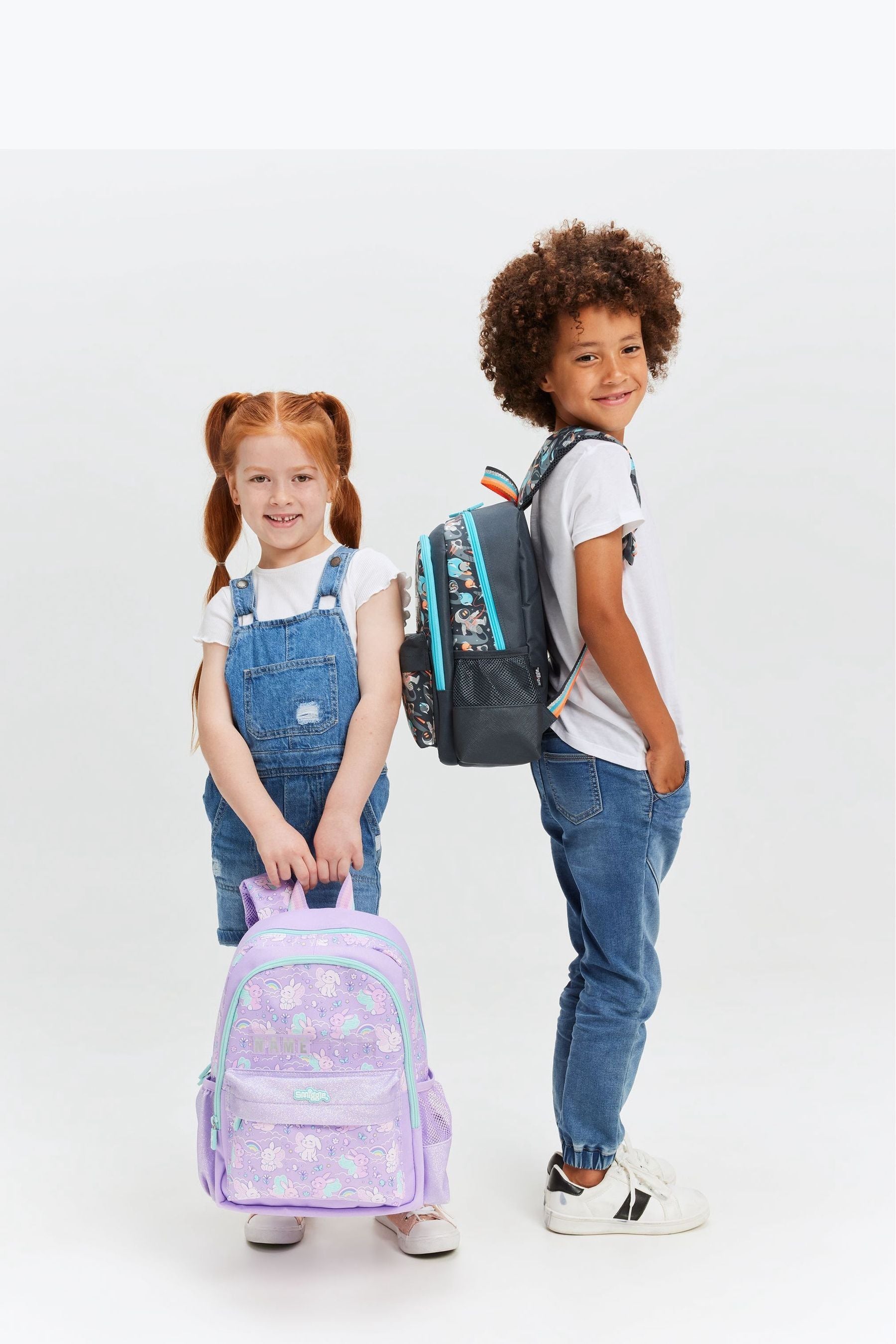 Smiggle Purple Blast Off Junior Id Backpack