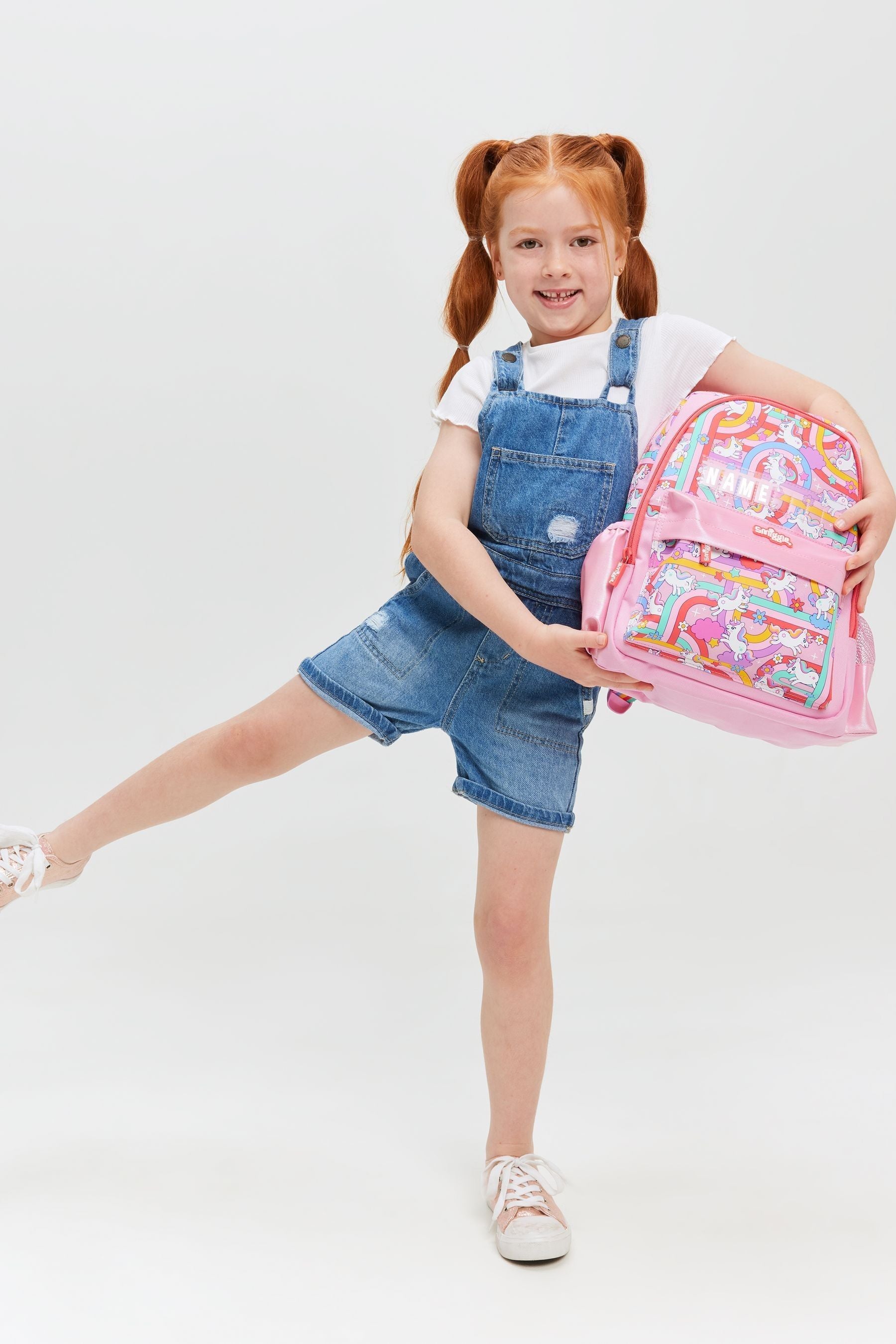 Smiggle Pink Blast Off Junior Id Backpack