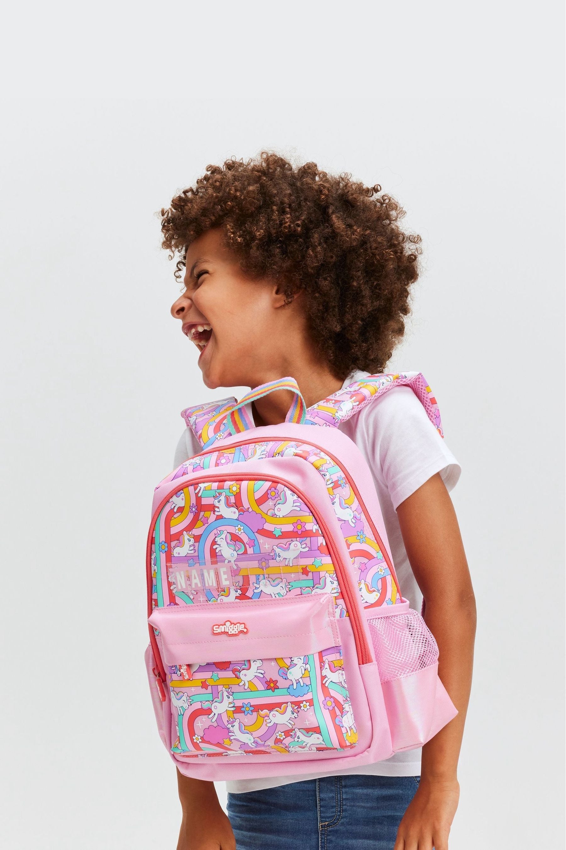 Smiggle Pink Blast Off Junior Id Backpack