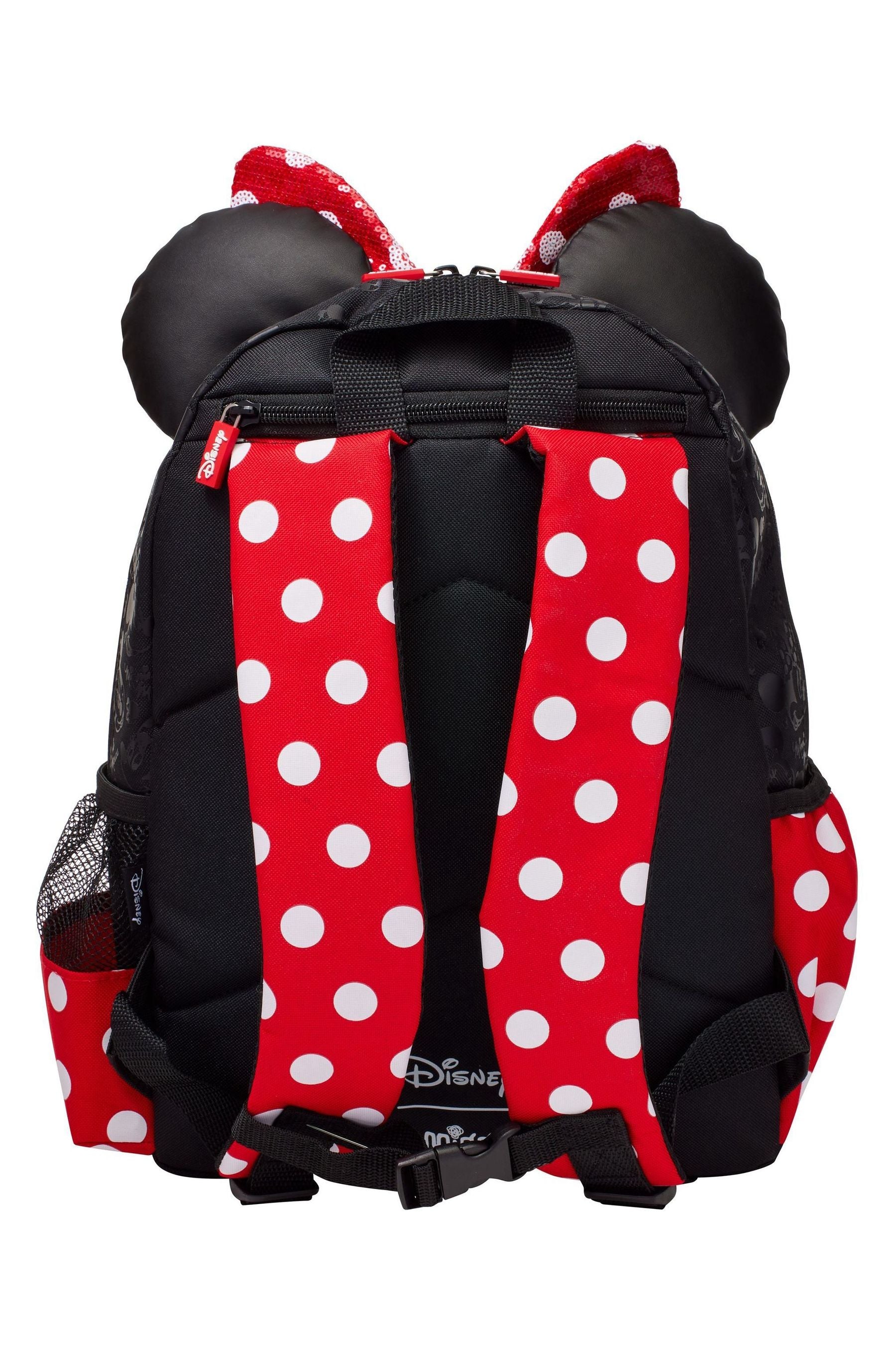 Smiggle Red Minnie Mouse Junior Character Hoodie Backpack