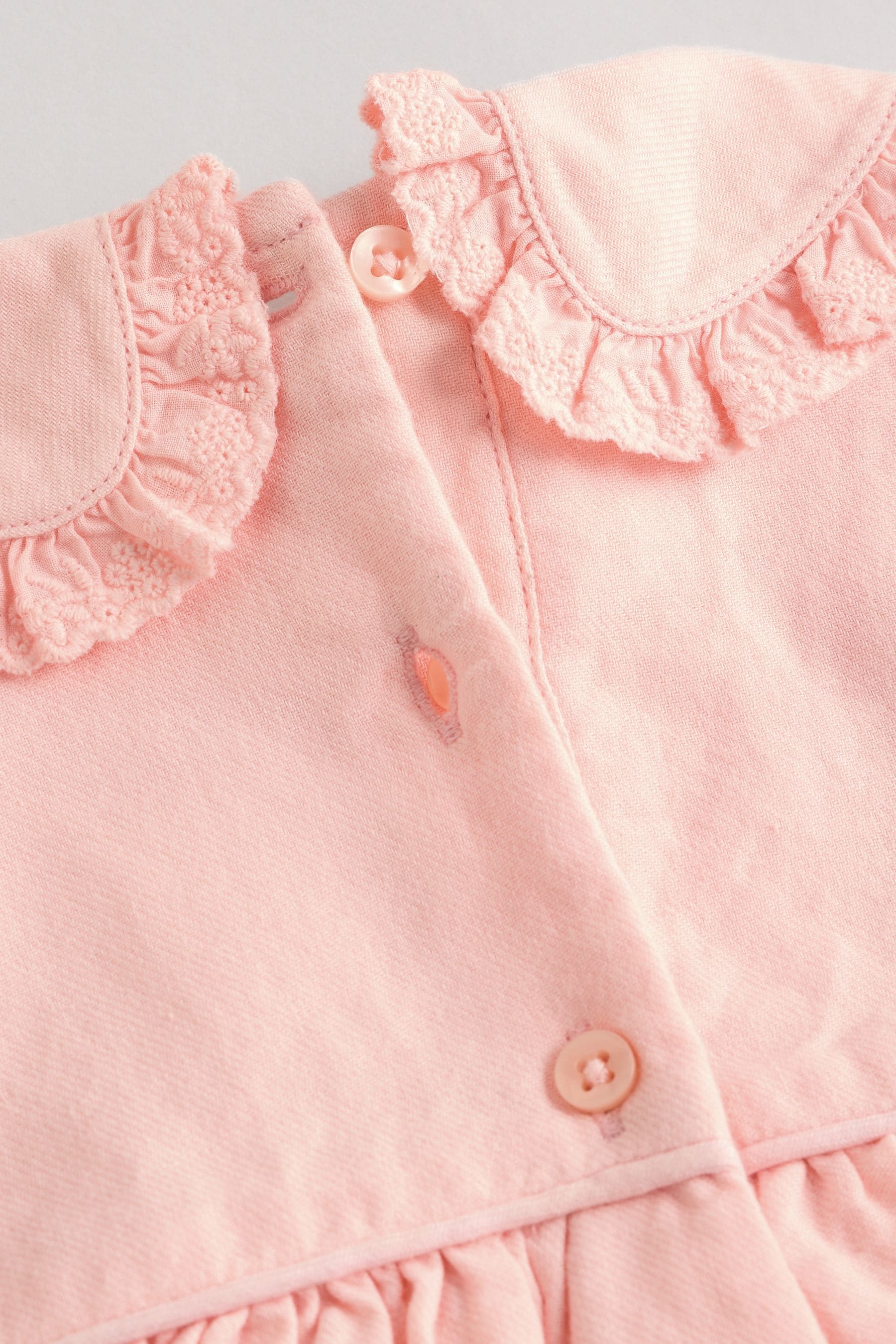 Pink Baby Embroidered Dress (0mths-2yrs)