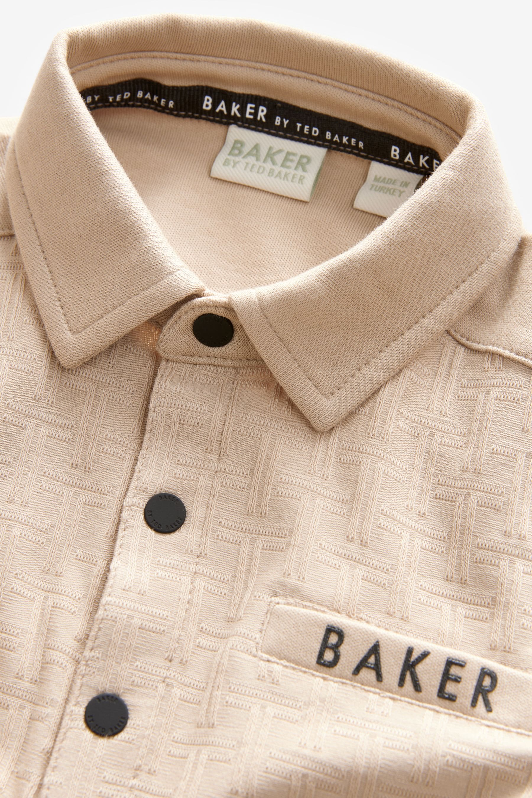 Baker by Ted Baker Stone Textured Polo Shirt and Trousers Set