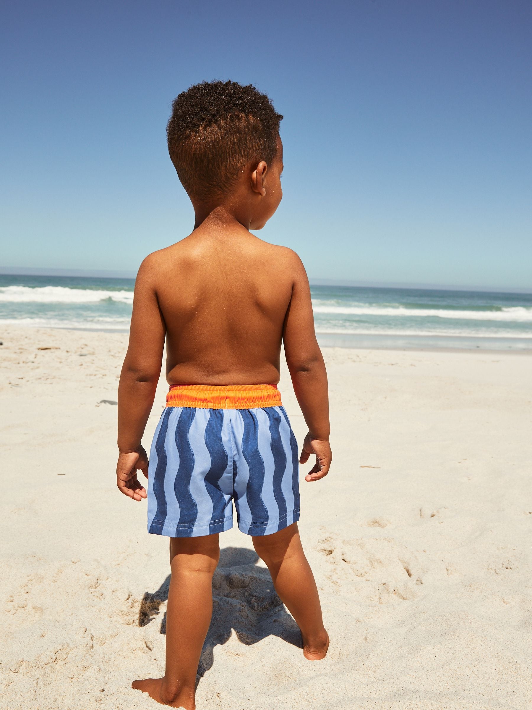 Blue Stripe Swim Shorts (3mths-7yrs)