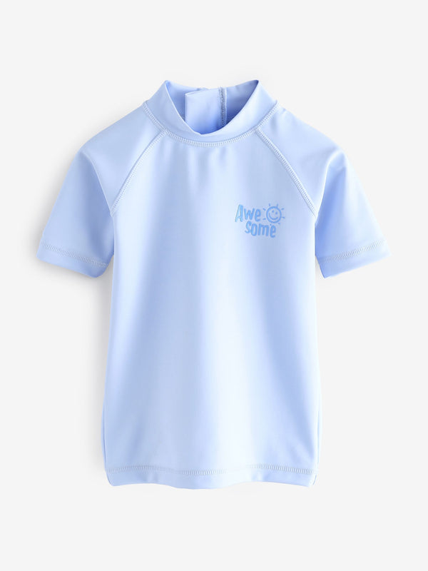 Light Blue Rash Vest (3mths-7yrs)