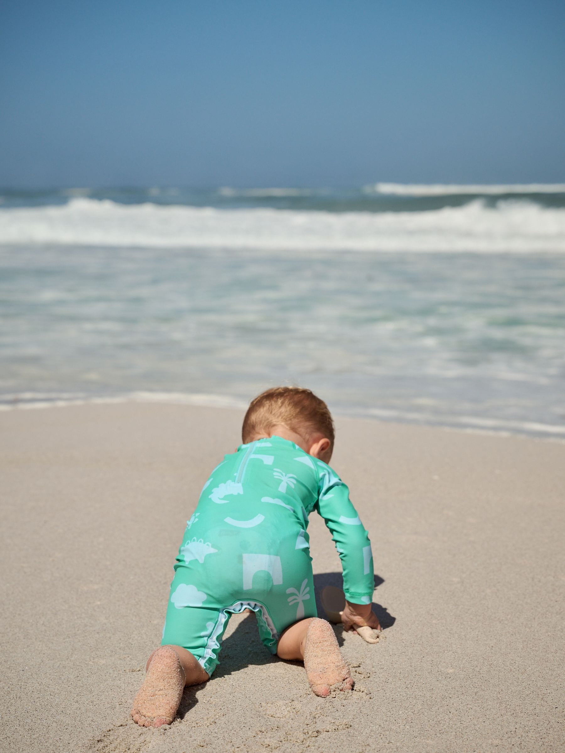 Green Sunsafe Swimsuit and Hat Set (3mths-7yrs)