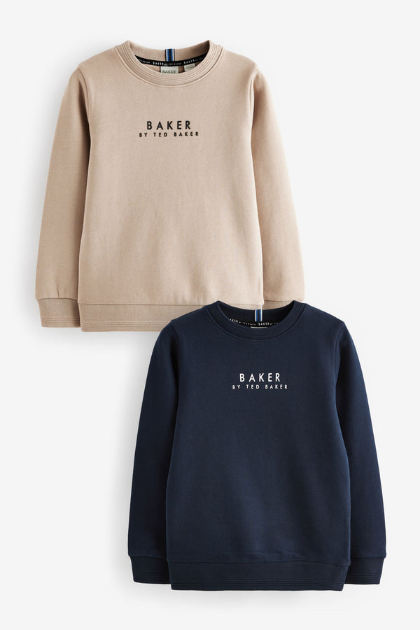 Baker by Ted Baker 100% Cotton Sweatshirts 2 Pack