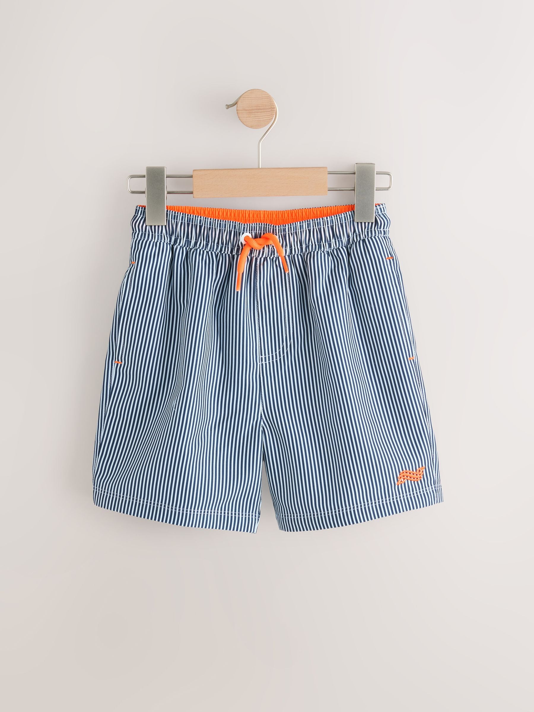 Blue/White Stripe Swim Shorts (3-16yrs)