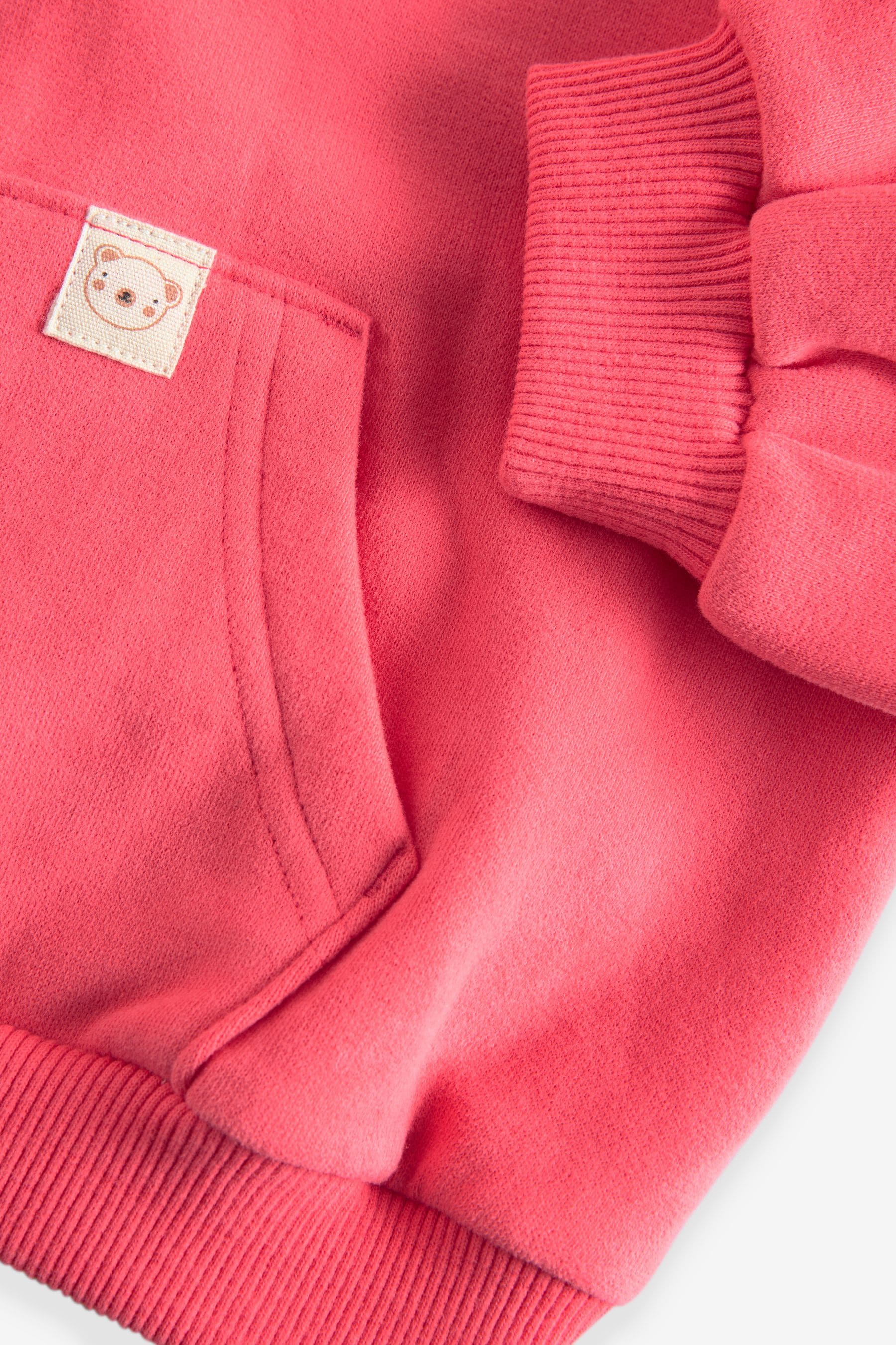 Coral Pink Half Zip Sweatshirt (3mths-7yrs)