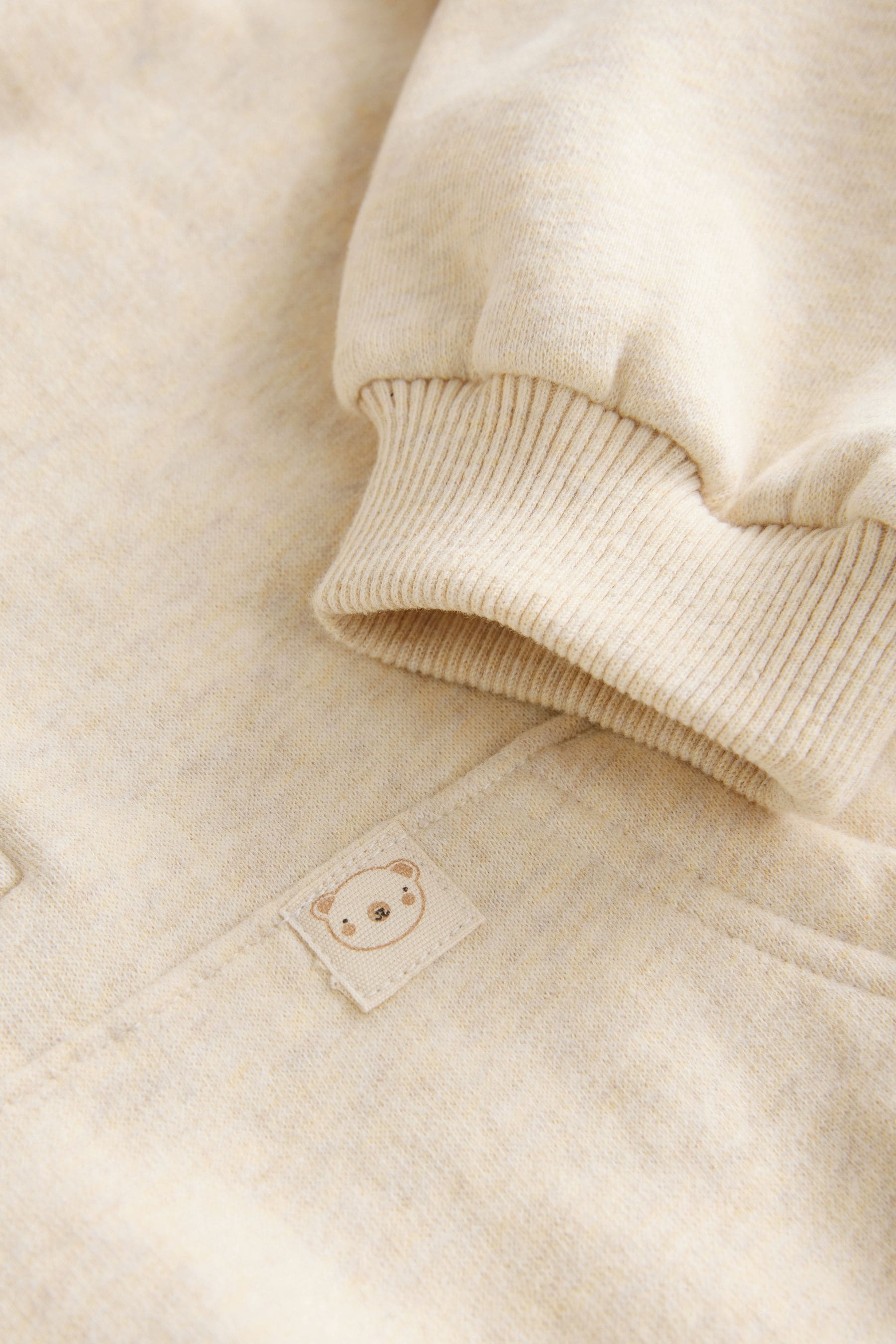 Oatmeal Cream Half Zip Sweatshirt (3mths-7yrs)