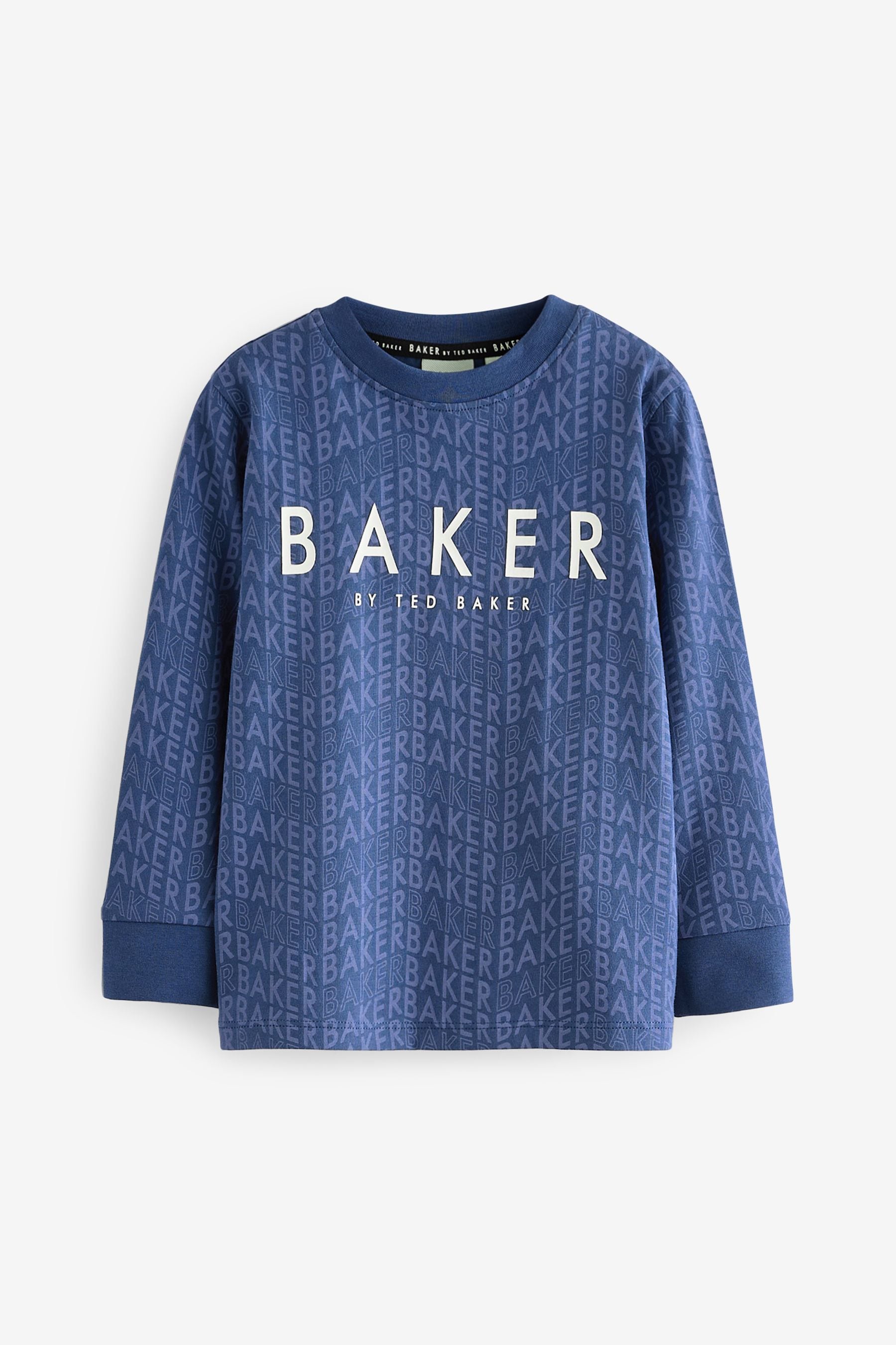 Baker by Ted Baker Blue/Green Long Sleeve Pyjamas 2 Pack