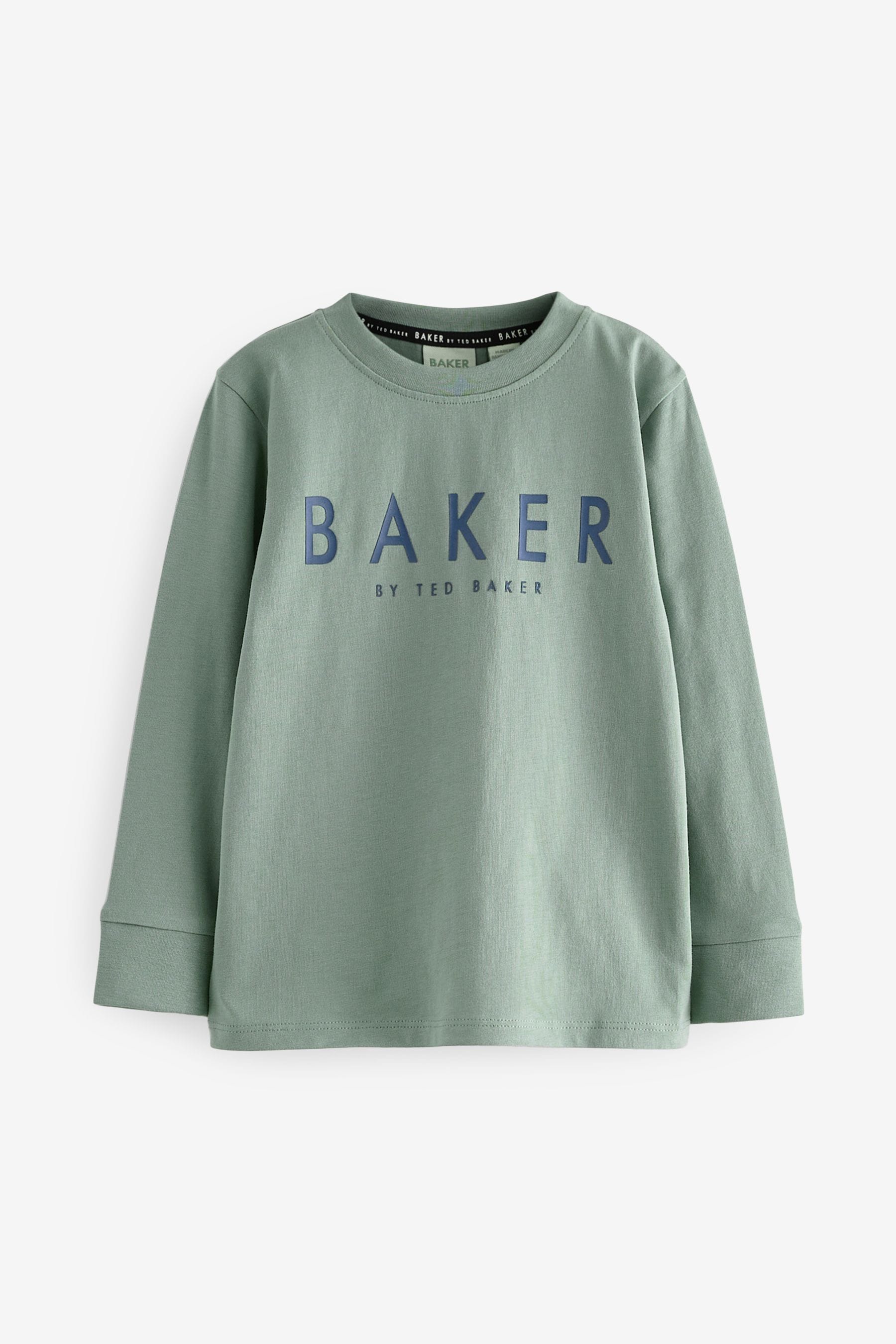 Baker by Ted Baker Blue/Green Long Sleeve Pyjamas 2 Pack