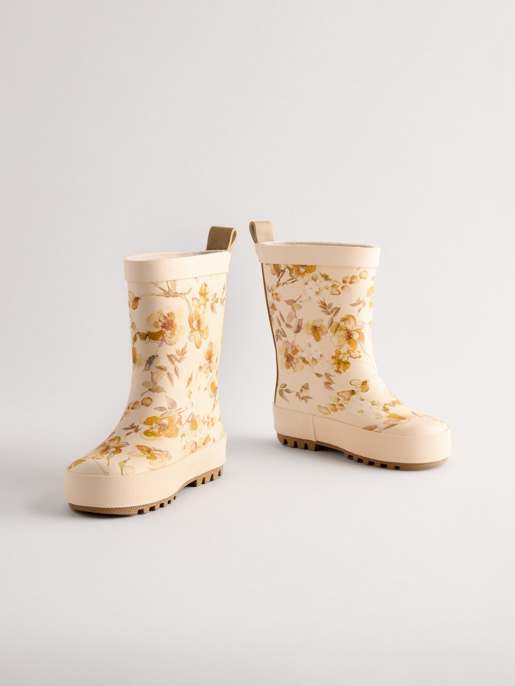 Yellow Print Wellies