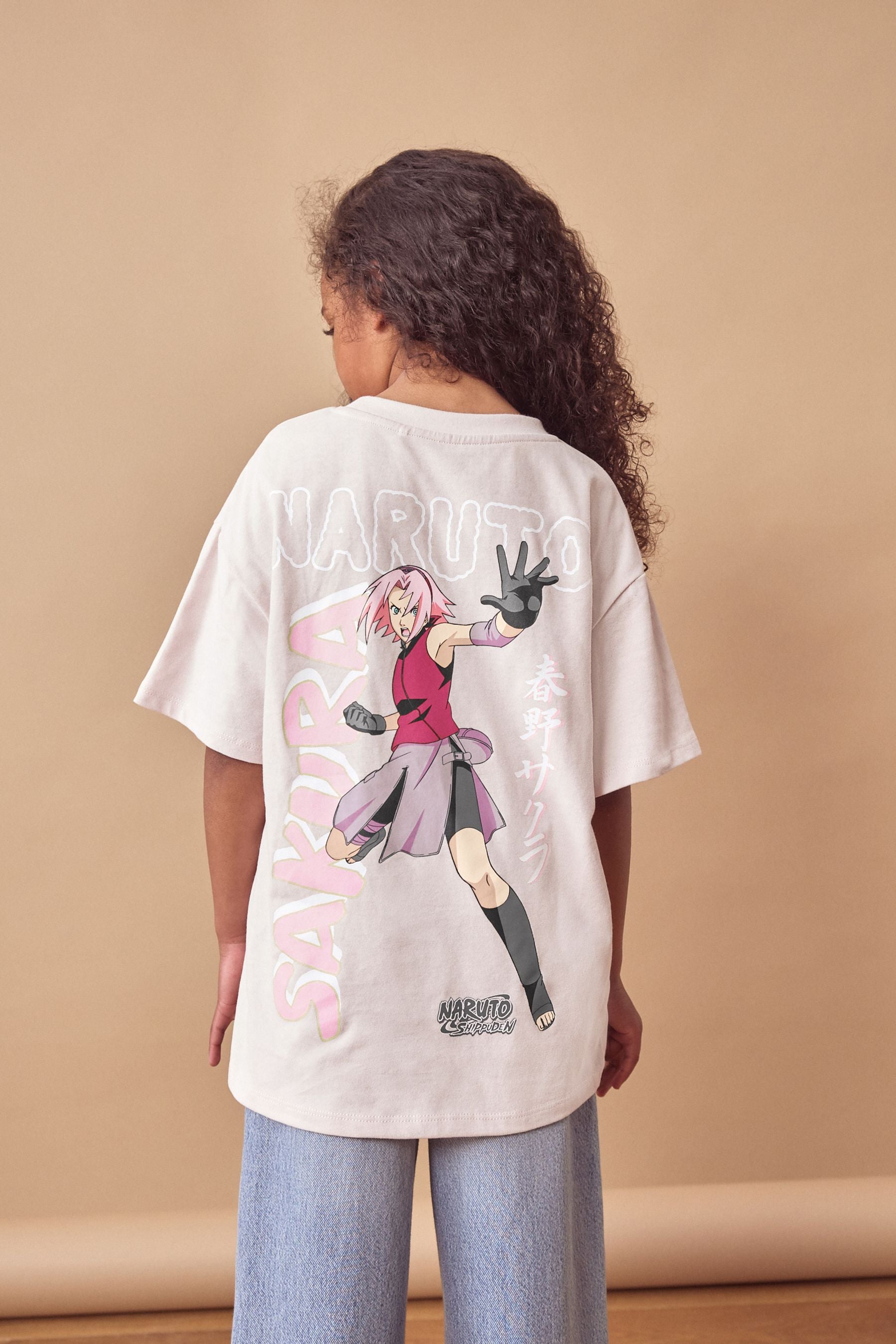 Lilac Purple Naruto Anime Oversized T-Shirt (3-16yrs)