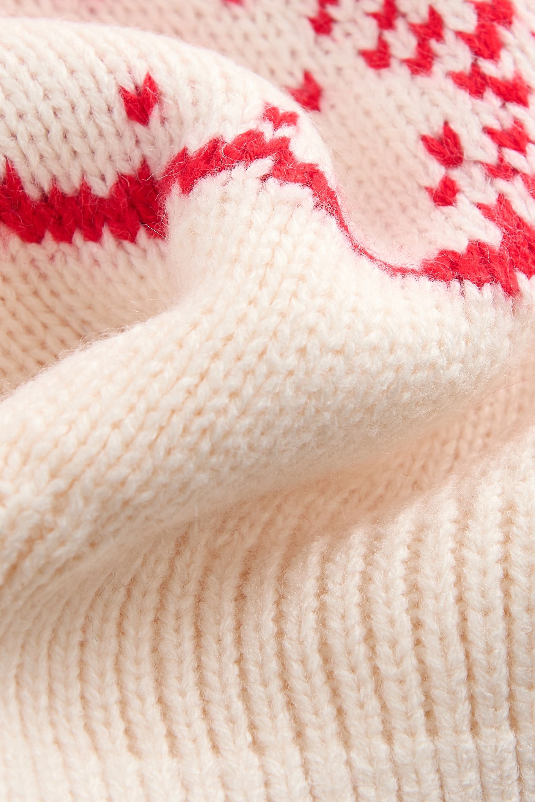 Cream/Red Cherry Jumper (3-16yrs)