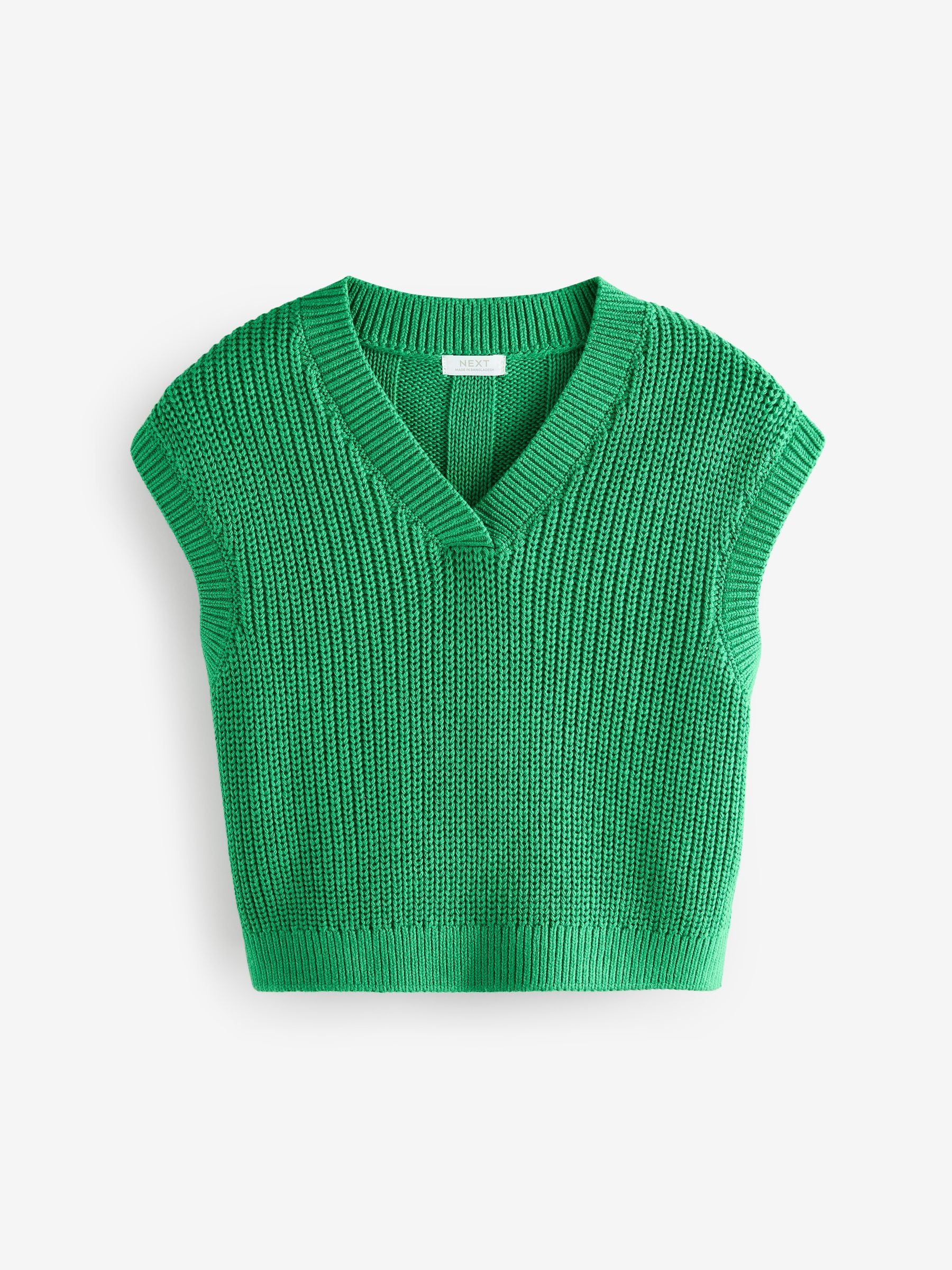 Green Knitted Tank (3-16yrs)