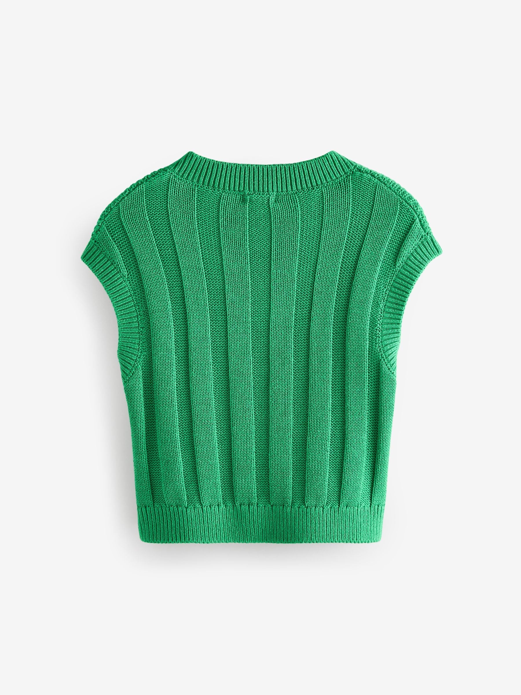 Green Knitted Tank (3-16yrs)