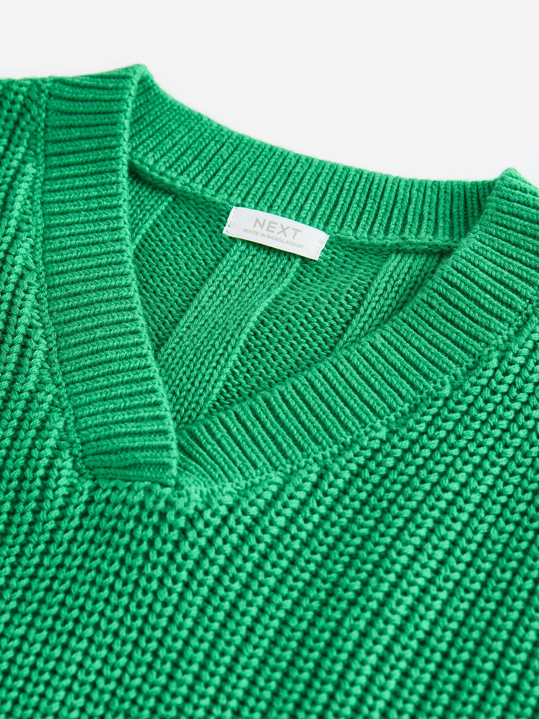 Green Knitted Tank (3-16yrs)