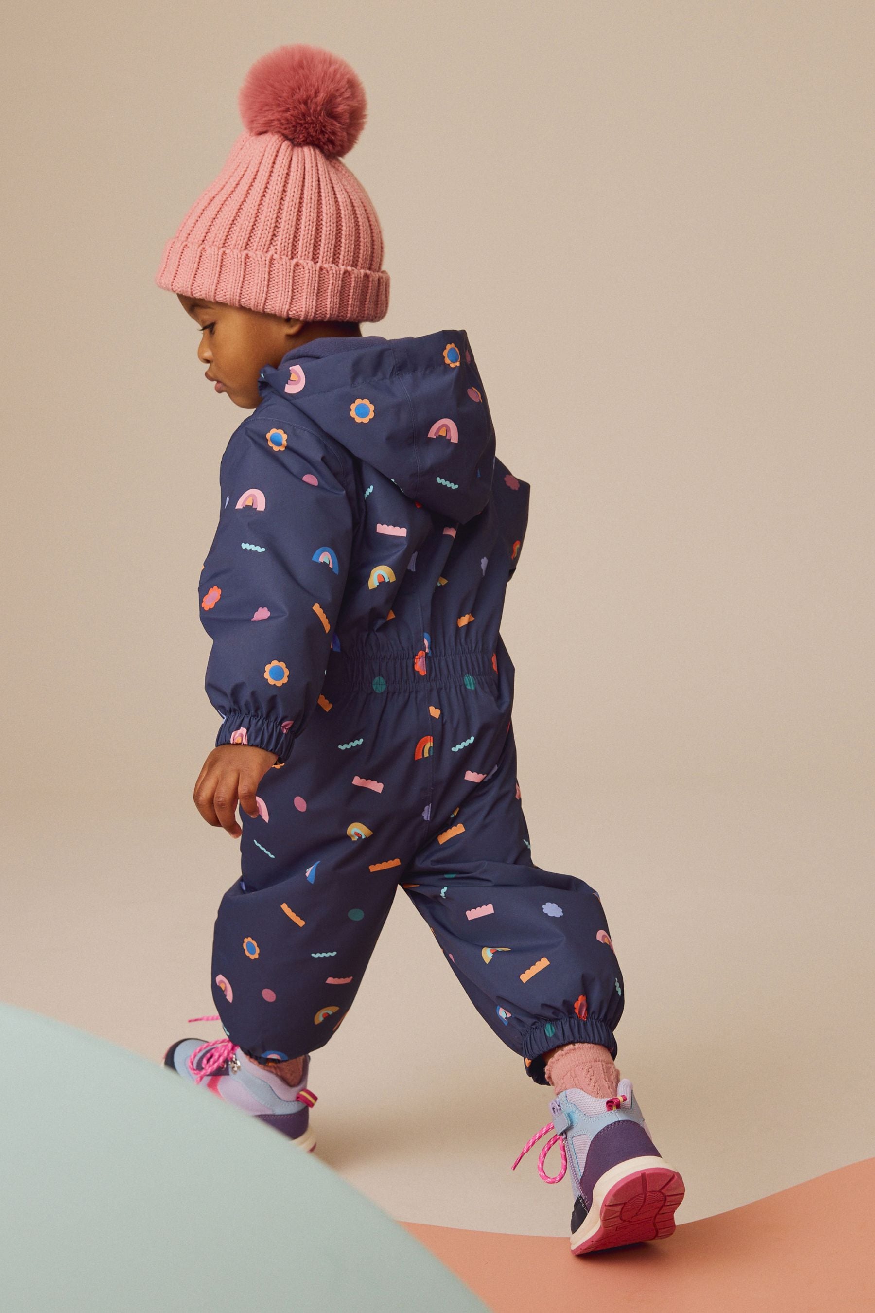 Navy Waterproof Character Puddlesuit (3mths-7yrs)