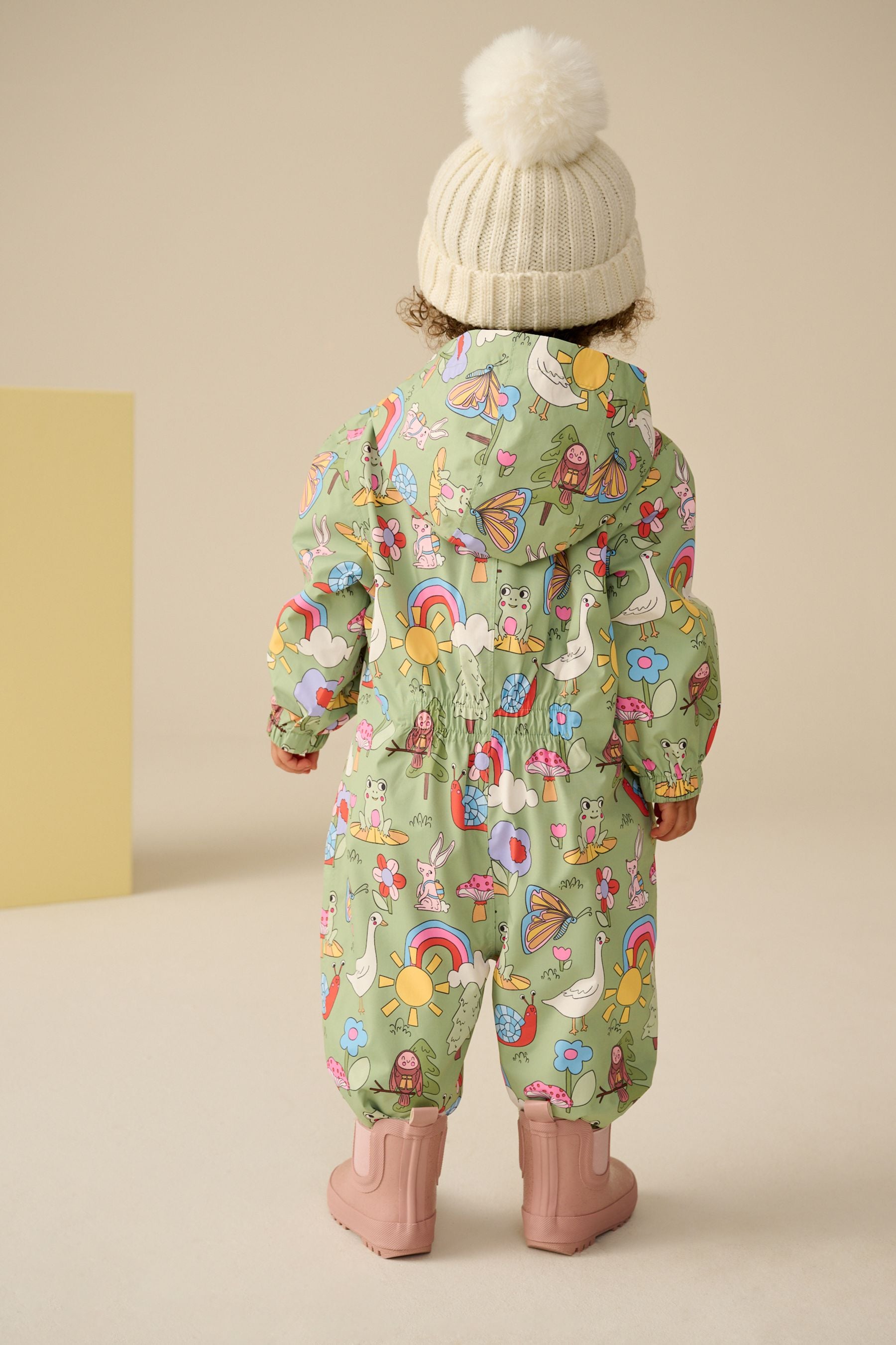 Green Waterproof Character Puddlesuit (3mths-7yrs)