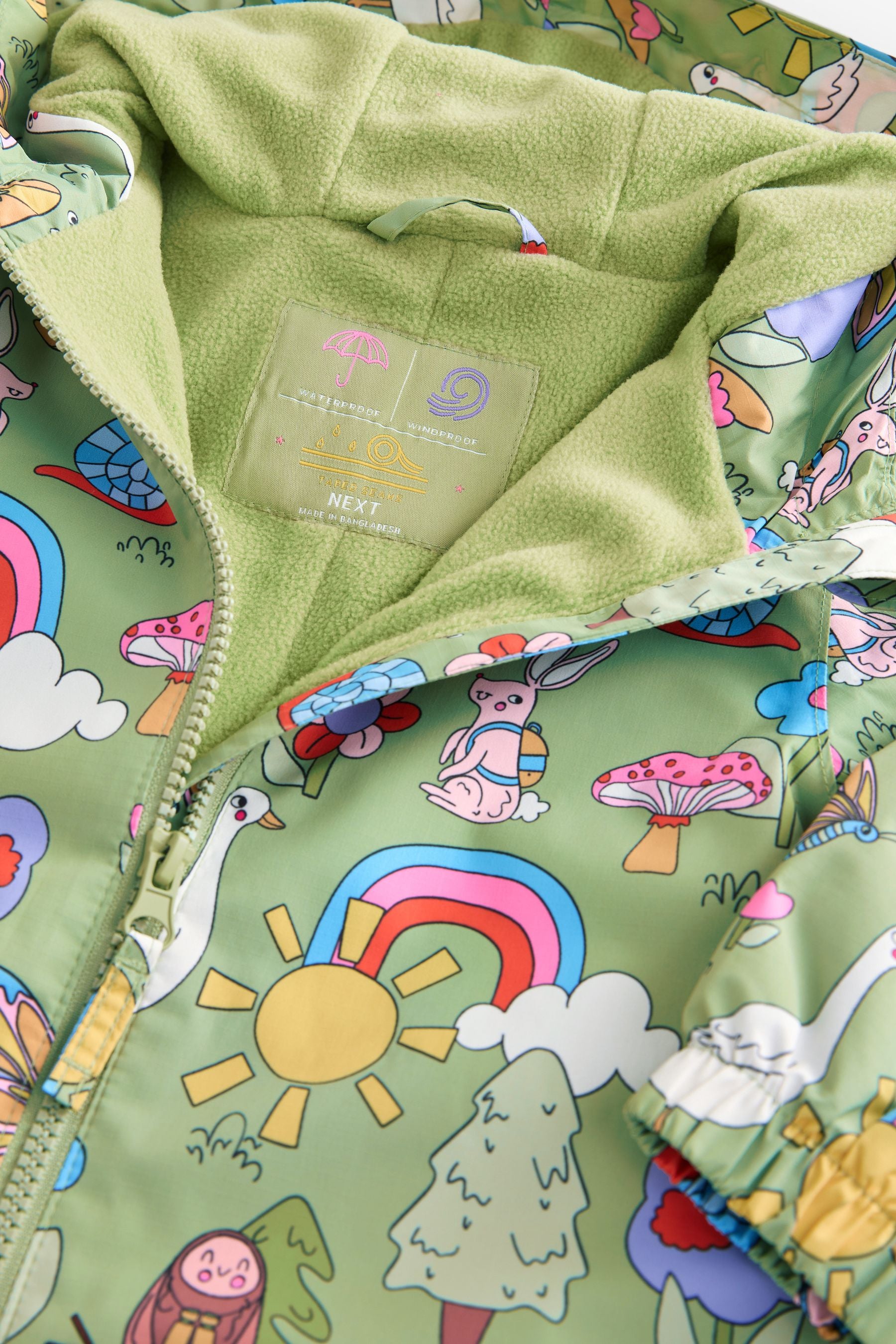 Green Waterproof Character Puddlesuit (3mths-7yrs)