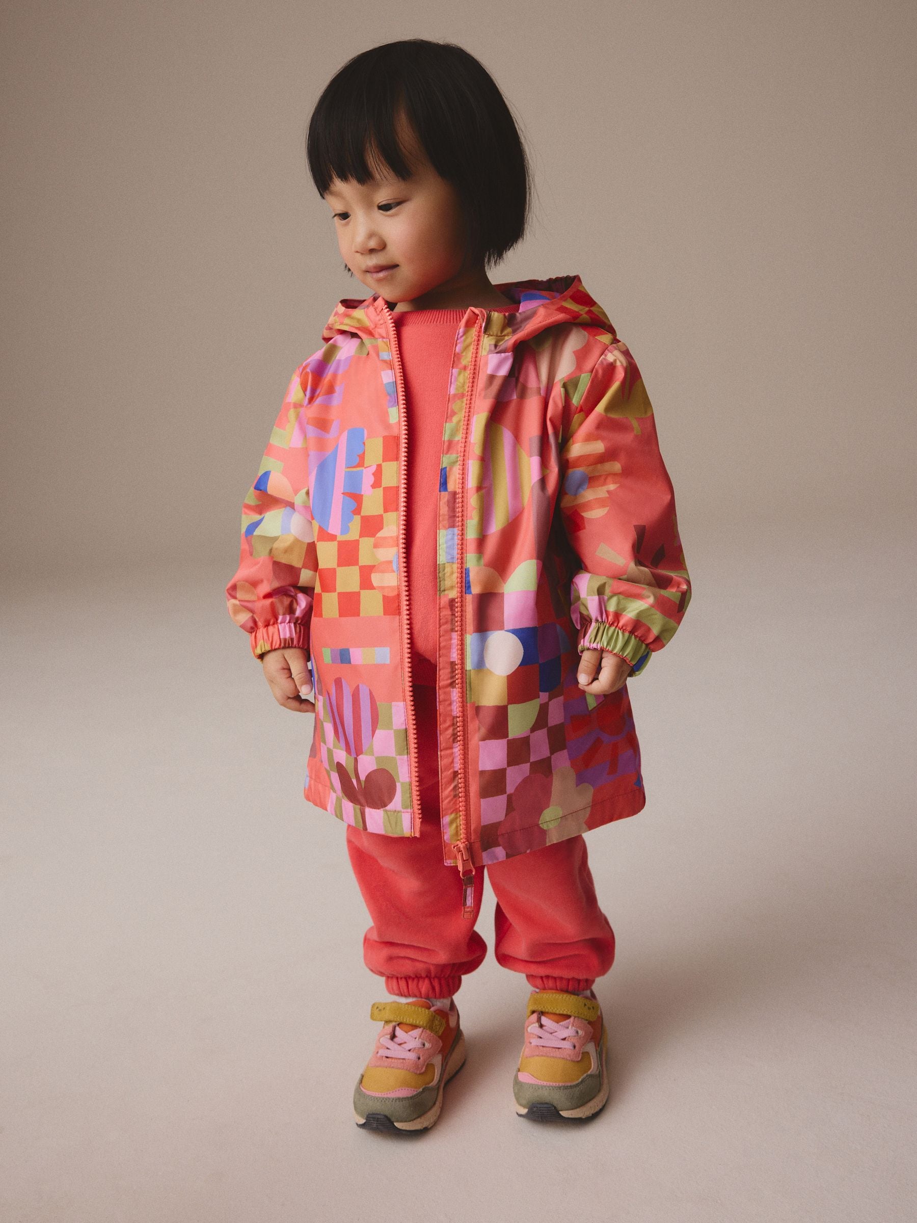 Multi Bright Shower Resistant Printed Cagoule Jacket (3mths-7yrs)