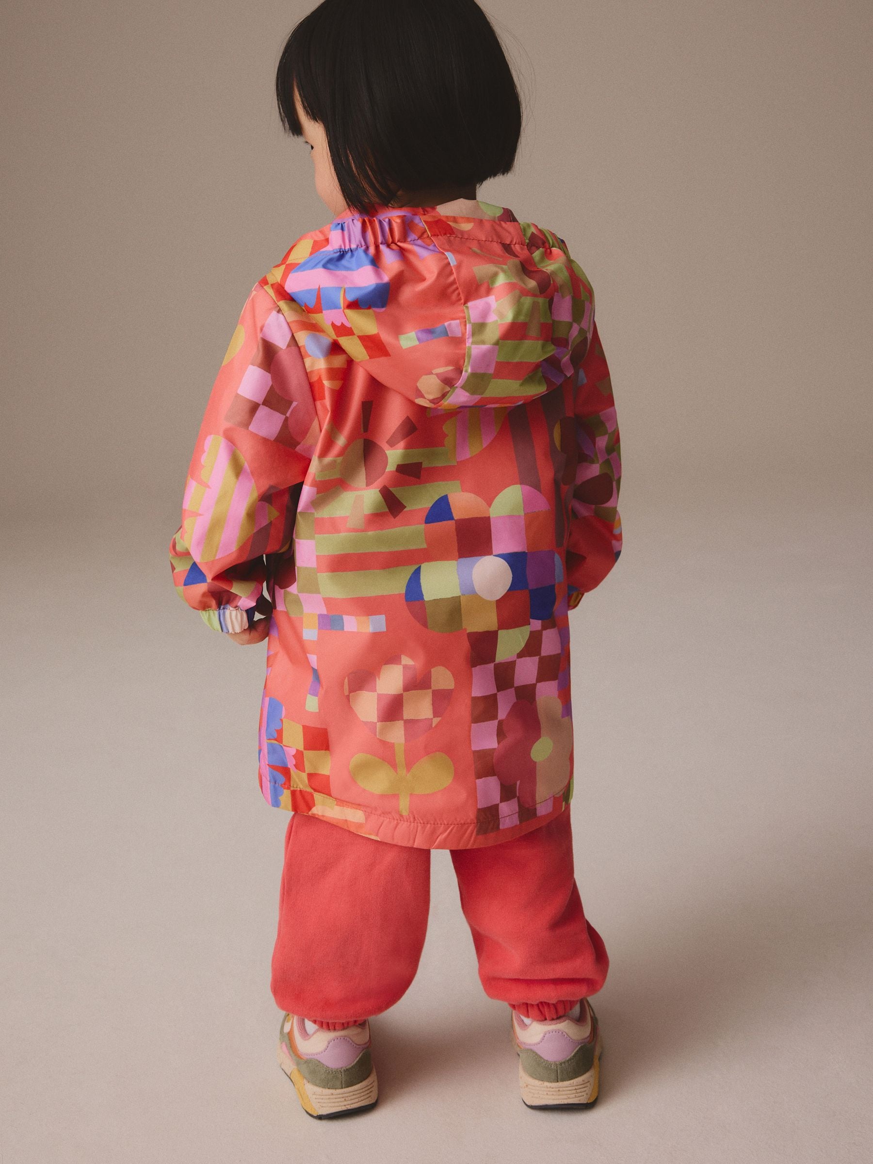 Multi Bright Shower Resistant Printed Cagoule Jacket (3mths-7yrs)