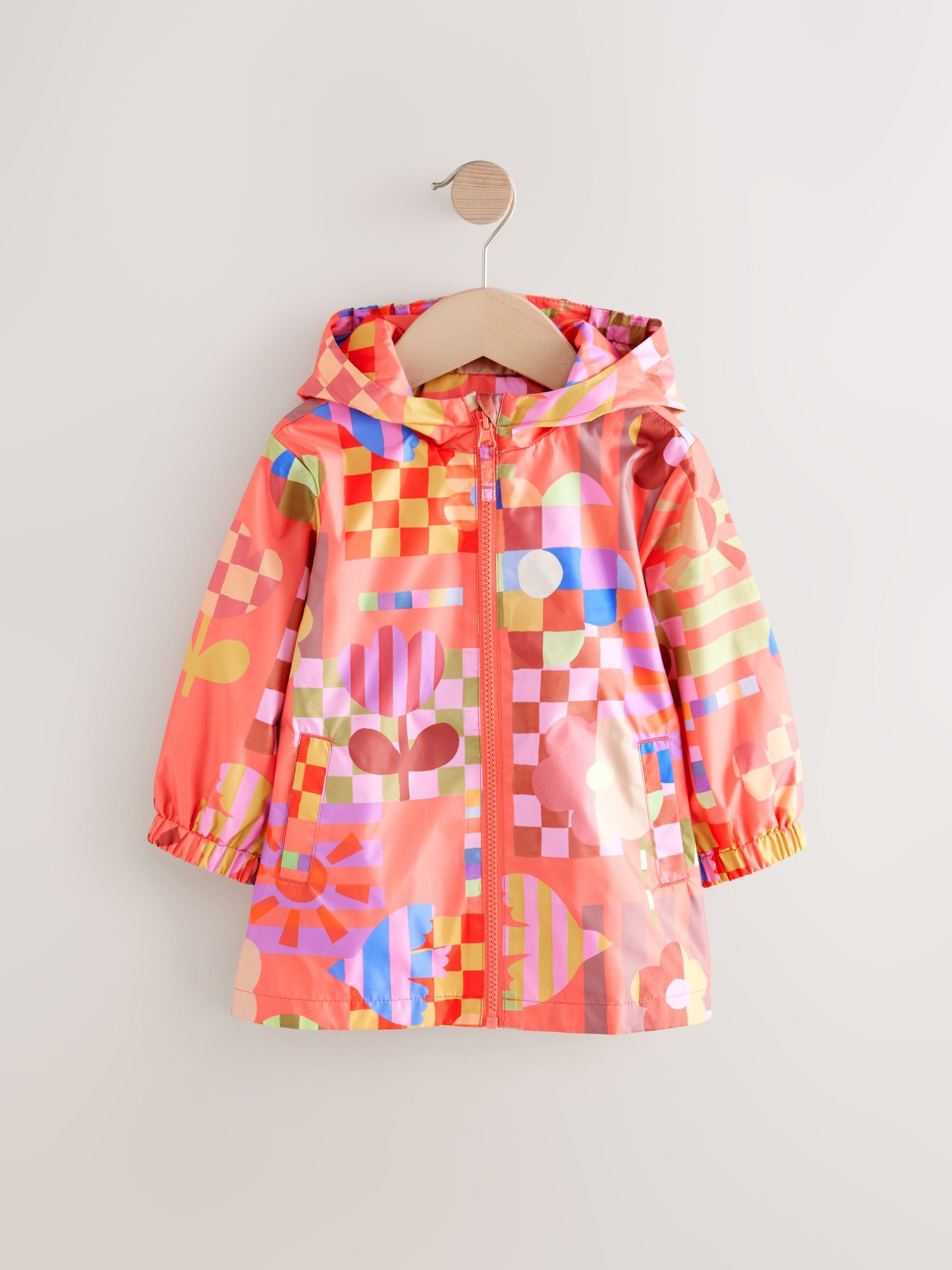 Multi Bright Shower Resistant Printed Cagoule Jacket (3mths-7yrs)