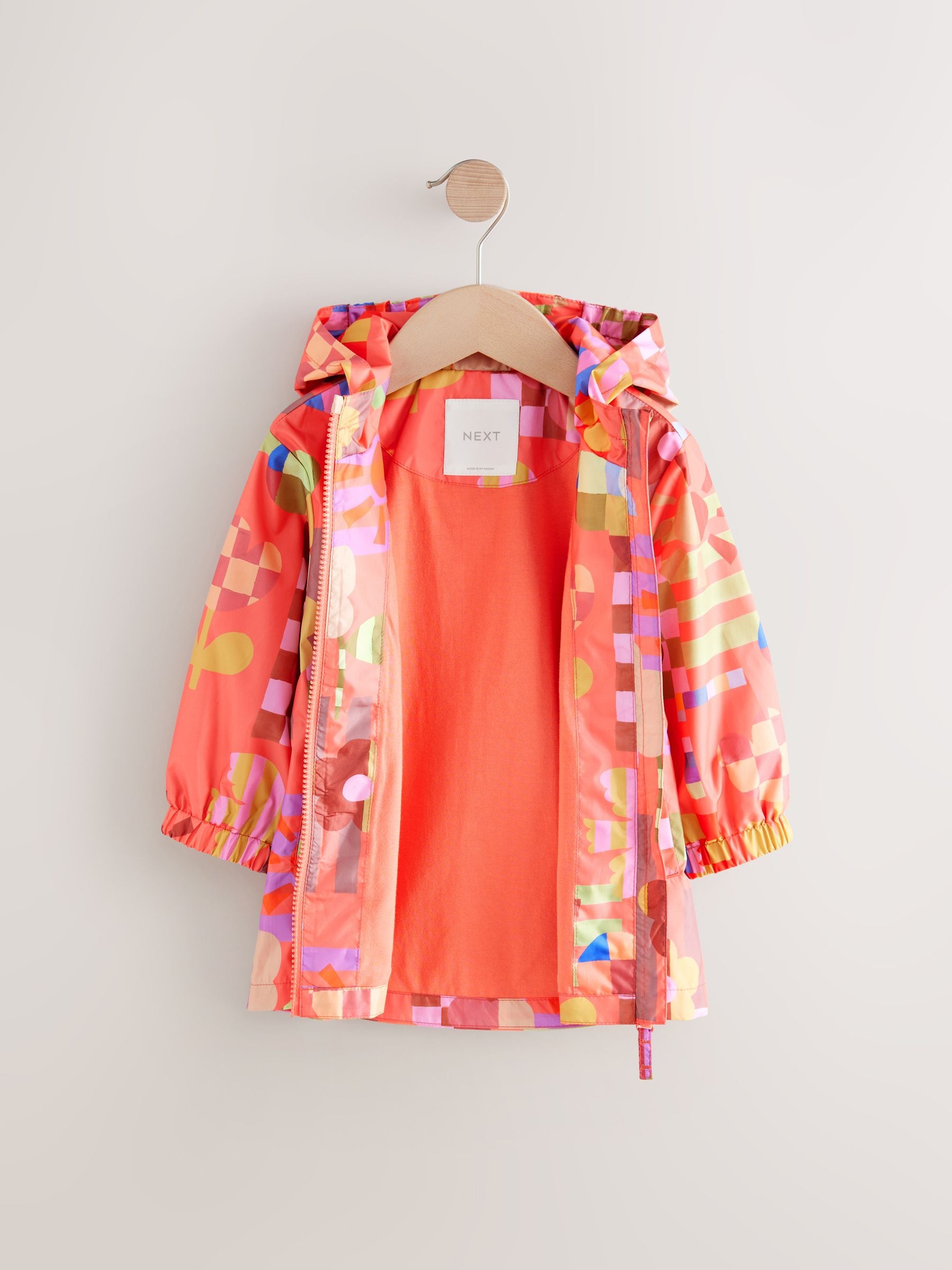 Multi Bright Shower Resistant Printed Cagoule Jacket (3mths-7yrs)