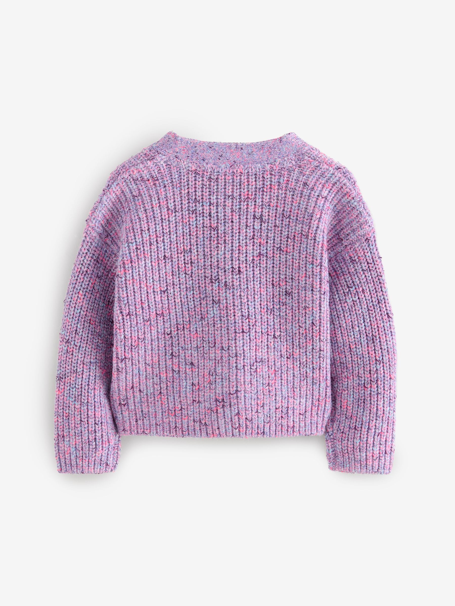 Purple Cat Pocket Cardigan (3mths-7yrs)