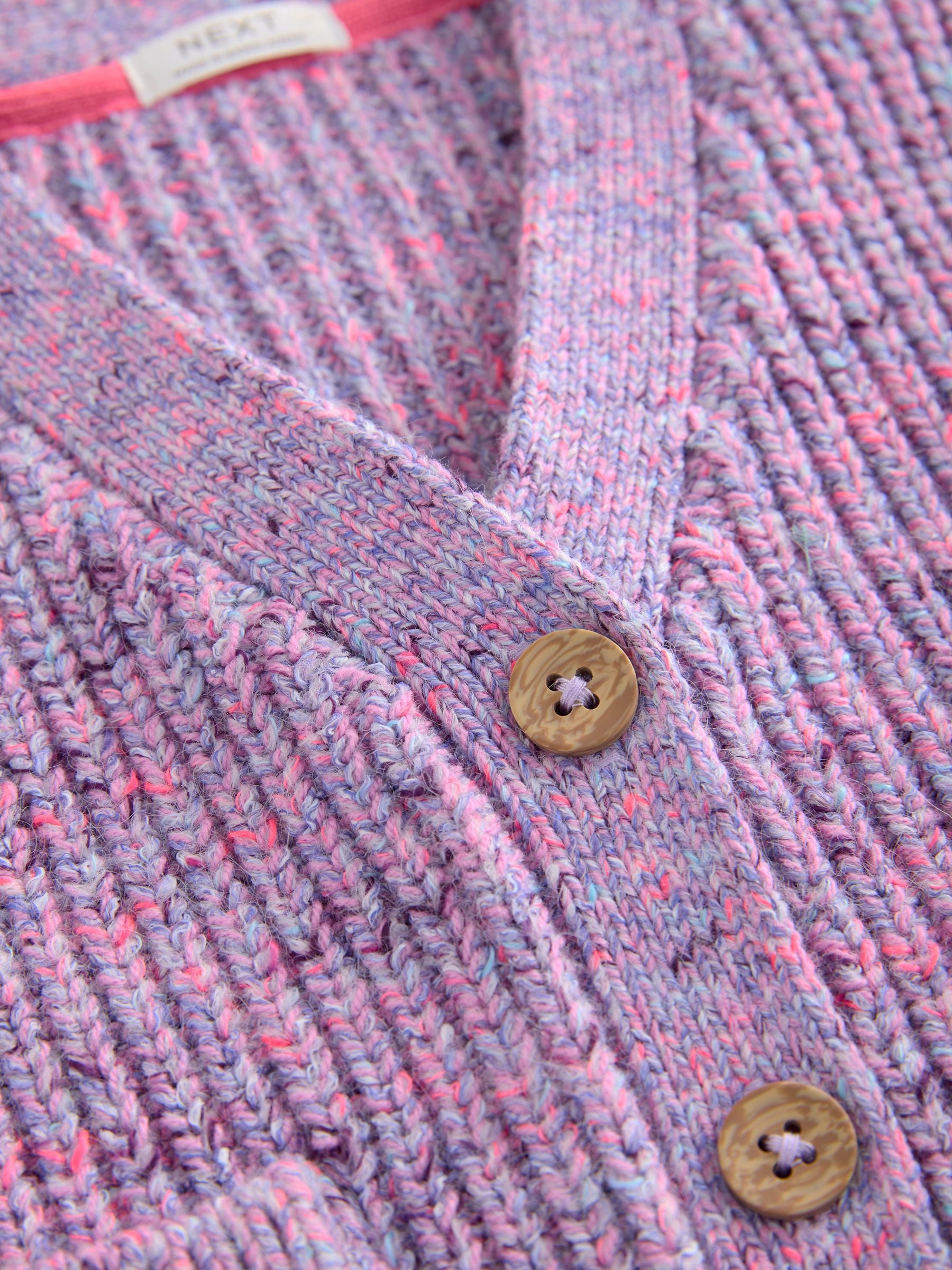 Purple Cat Pocket Cardigan (3mths-7yrs)