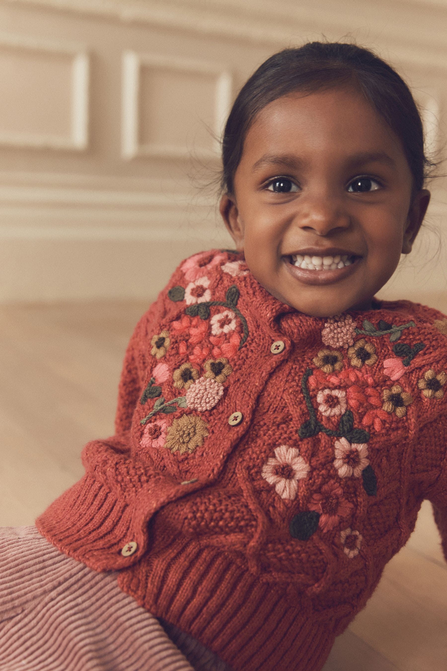 Rust Embroidered Cardigan (3mths-7yrs)