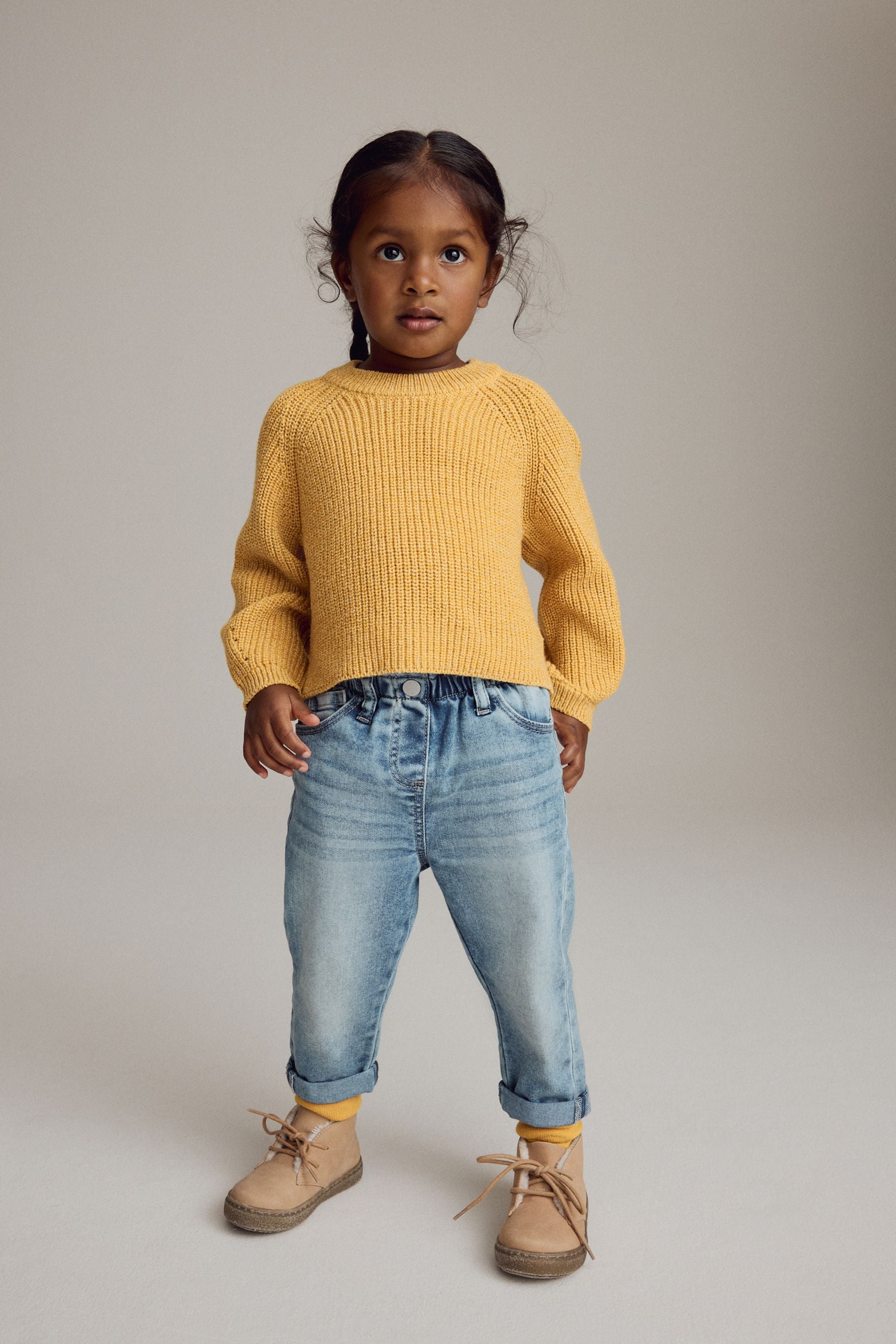 Yellow Knitted Jumper (3mths-7yrs)