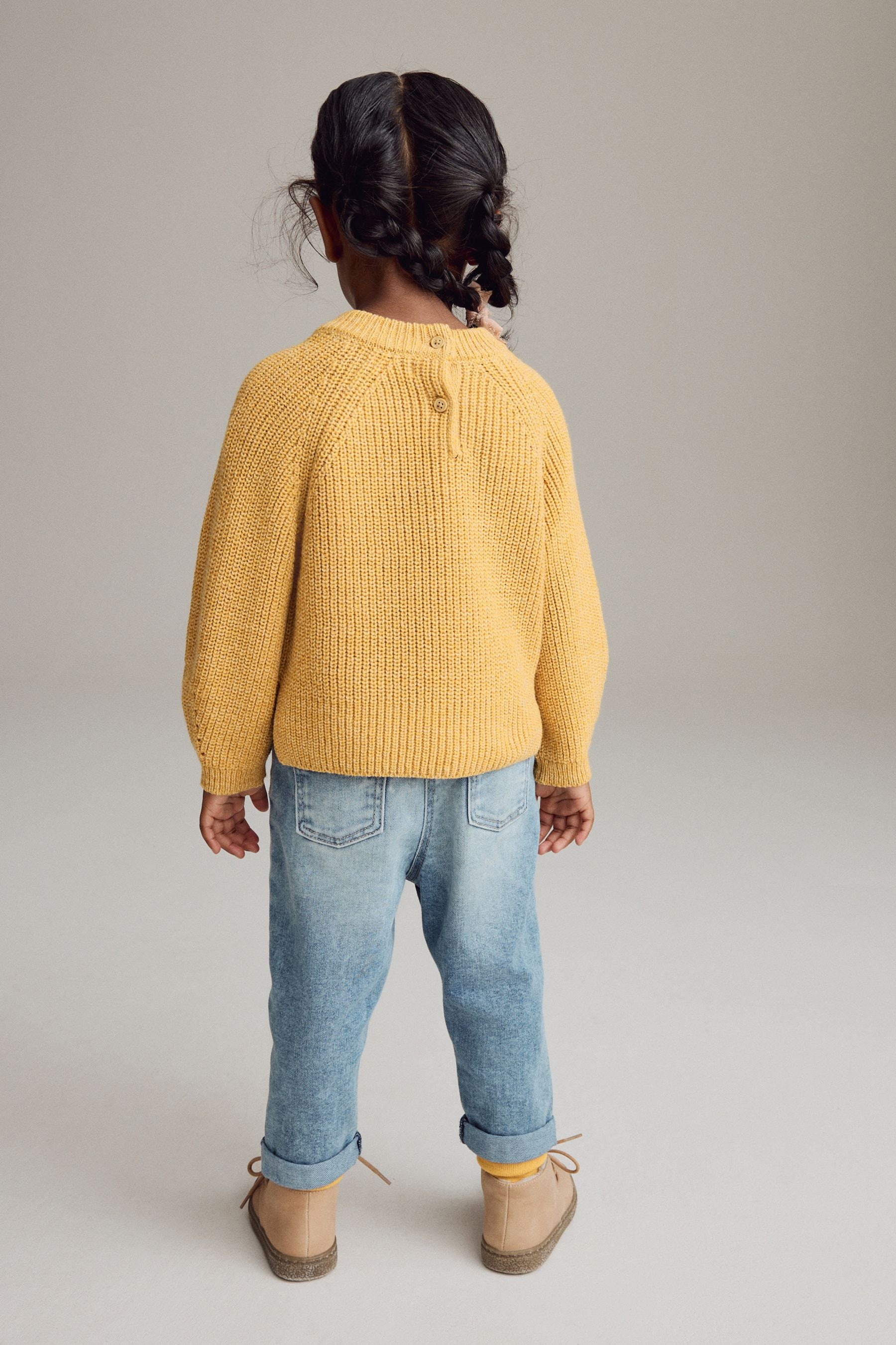 Yellow Knitted Jumper (3mths-7yrs)