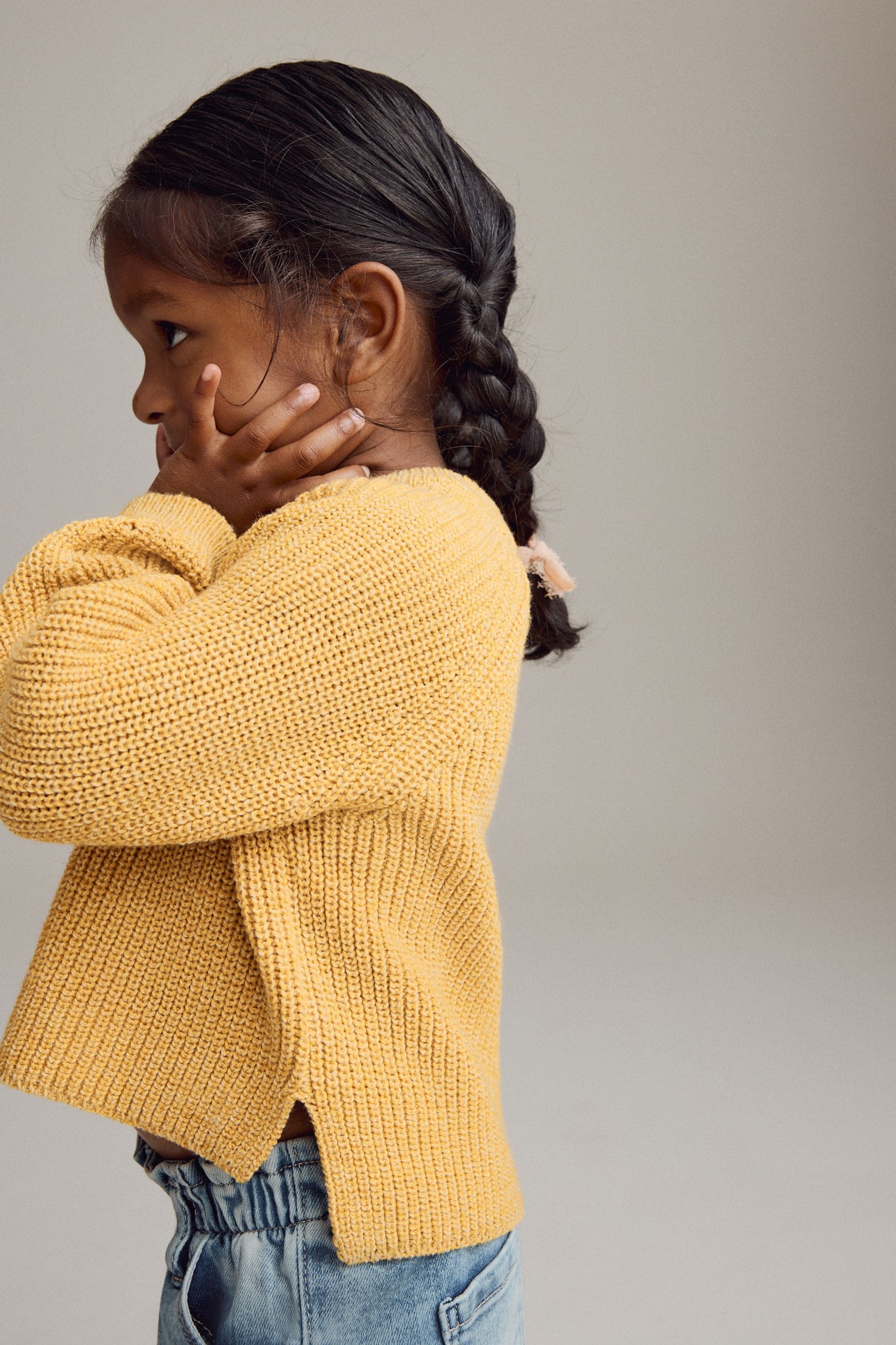 Yellow Knitted Jumper (3mths-7yrs)