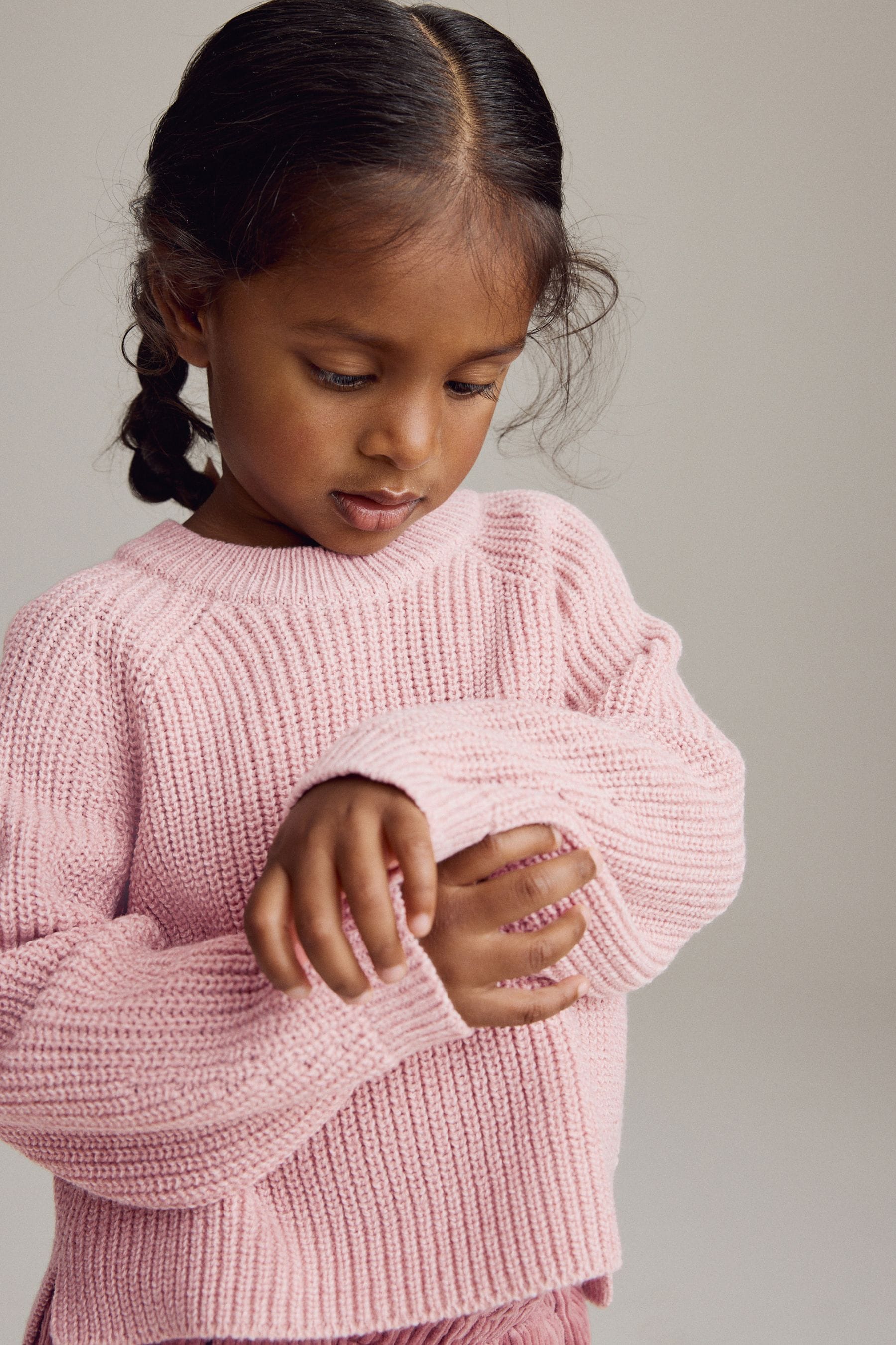 Pink Knitted Jumper (3mths-7yrs)