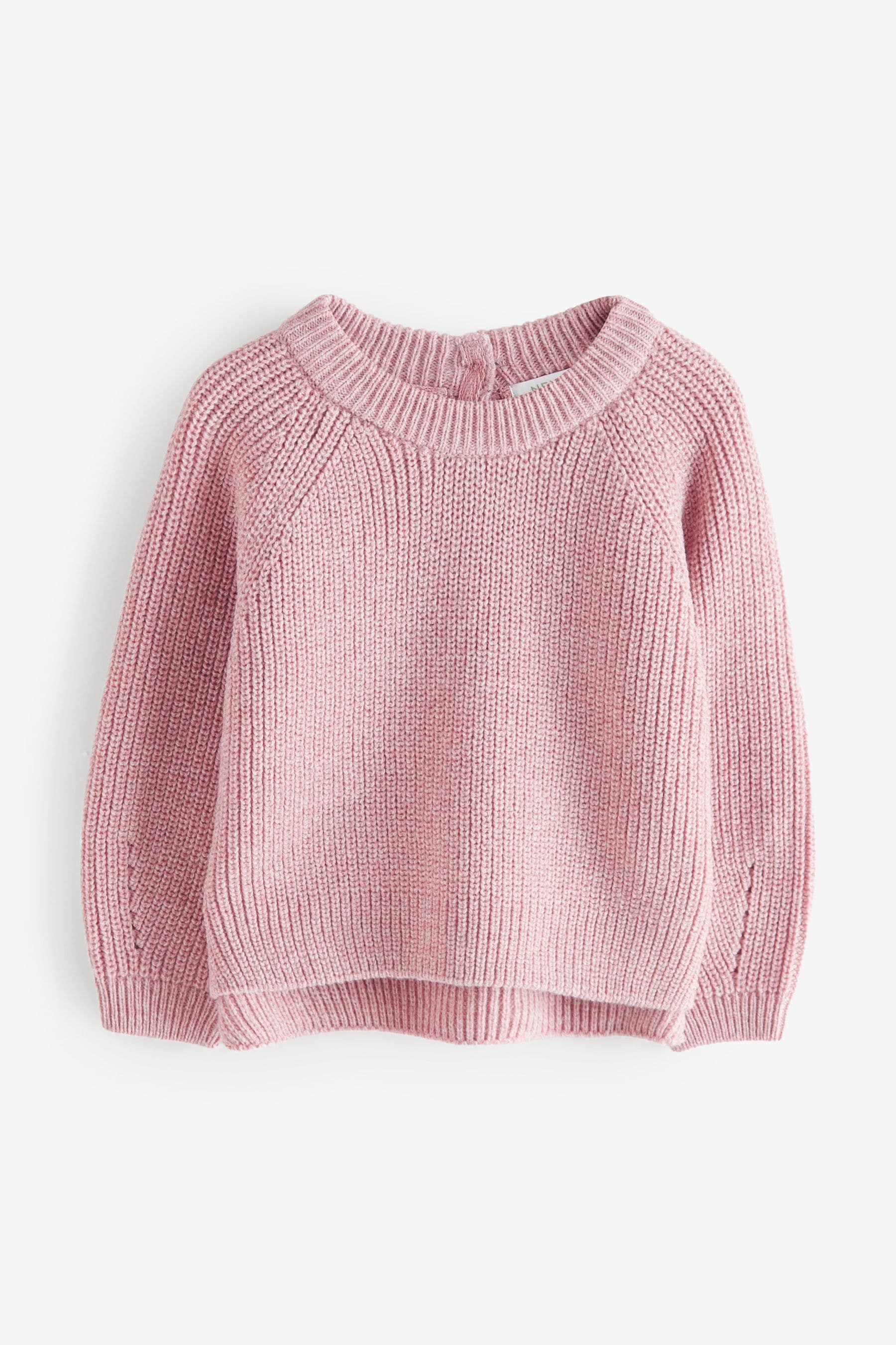 Pink Knitted Jumper (3mths-7yrs)