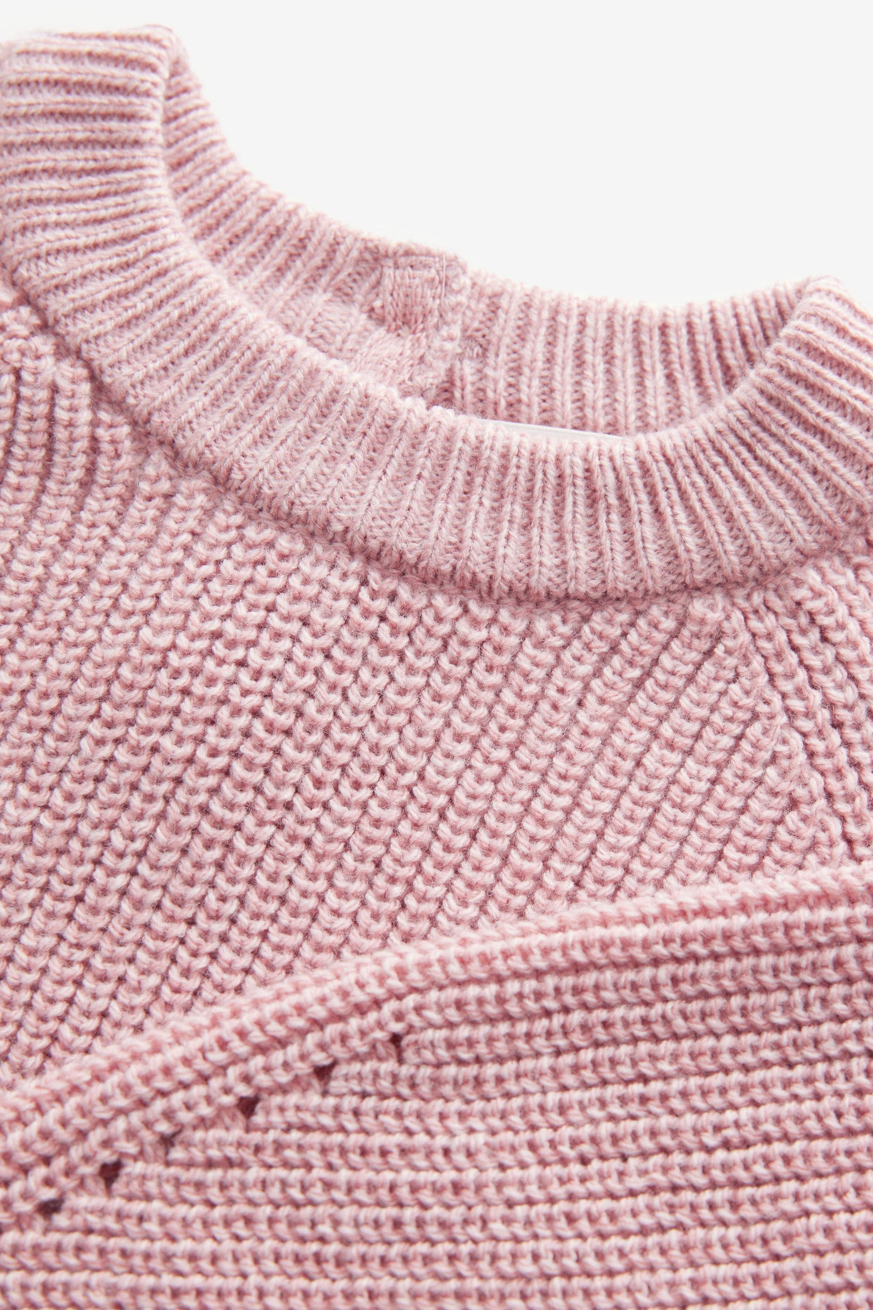 Pink Knitted Jumper (3mths-7yrs)